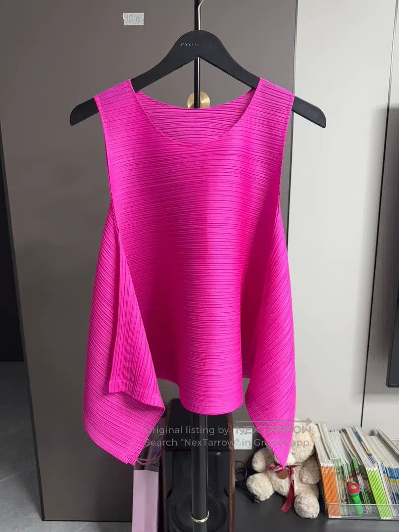 Issey Miyake Issey Miyake Cotton Blend Flutter Sleeve Long Top Size L / US 10 / IT 46 - 1 Thumbnail