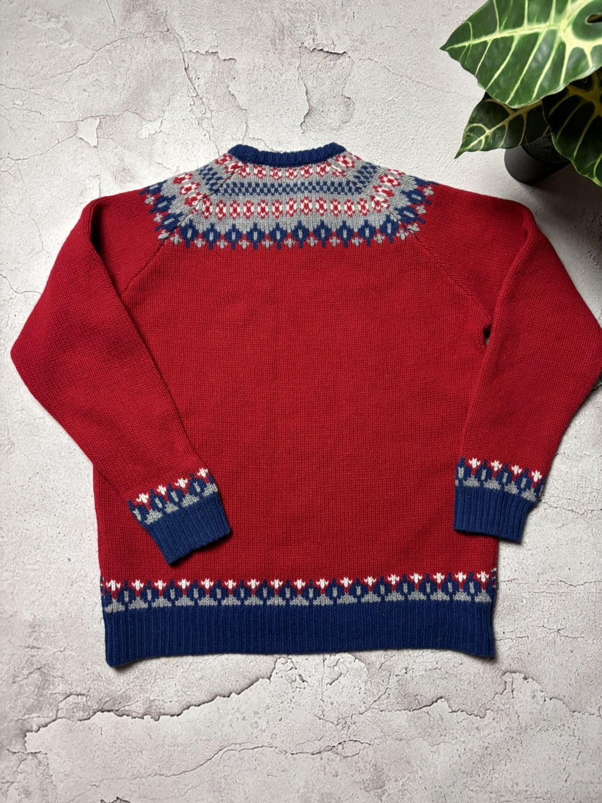 Other MUNROSPUN RED PURE LAMBSWOOL HEAVY KNIT PULLOVER JUMPER Size US L / EU 52-54 / 3 - 6 Thumbnail