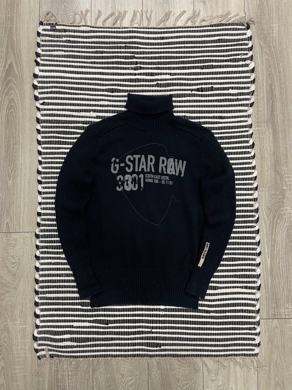 Vintage G Star Raw Big Logo Knitted Sweater Y2K