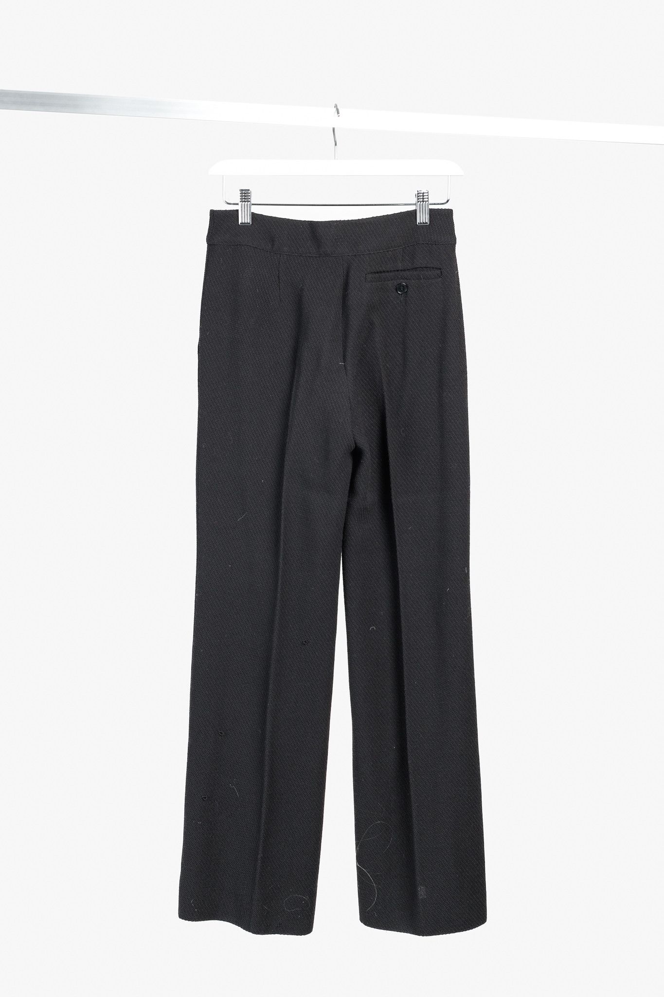 Emporio Armani Black Wide-Leg Trousers