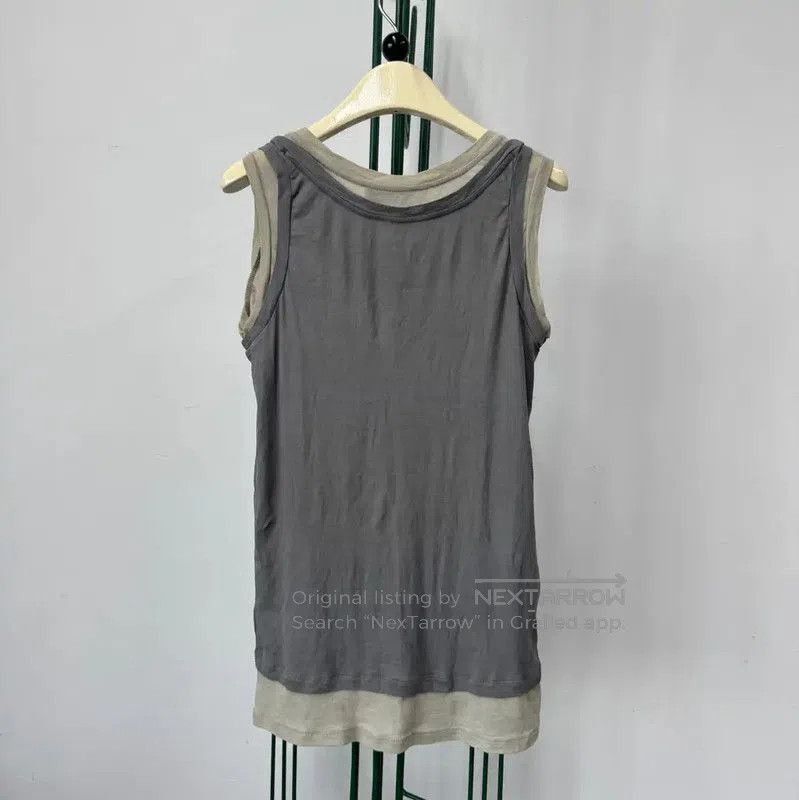 Miu Miu Miu Miu Summer Gray Sleeveless T-Shirt . Size S / US 4 / IT 40 - 2 Thumbnail