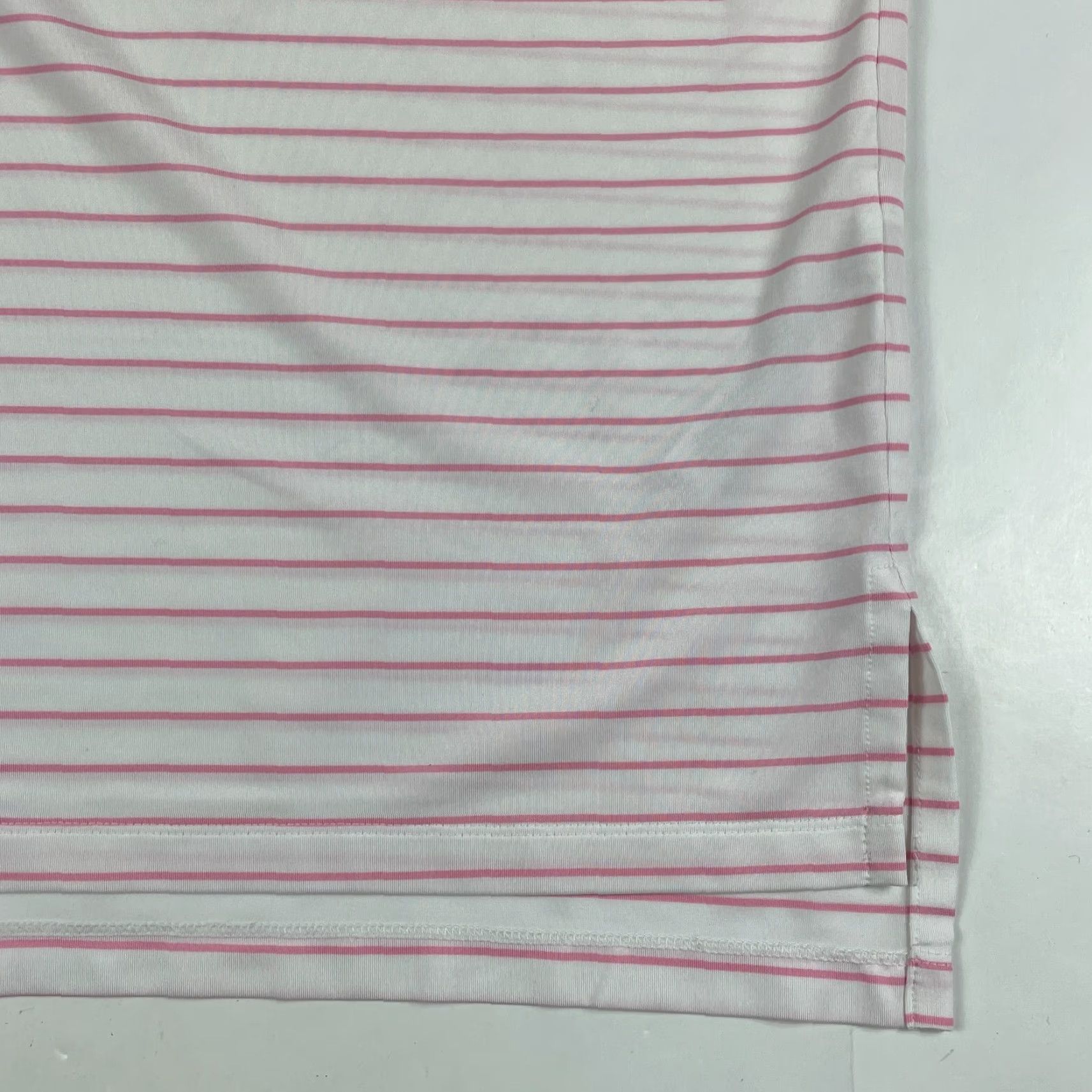 RLX Ralph Lauren VINTAGE RLX Ralph Lauren Polo Shirt Mens Large White Pink Short Sleeve Golfing Stretch Size US L / EU 52-54 / 3 - 4 Thumbnail