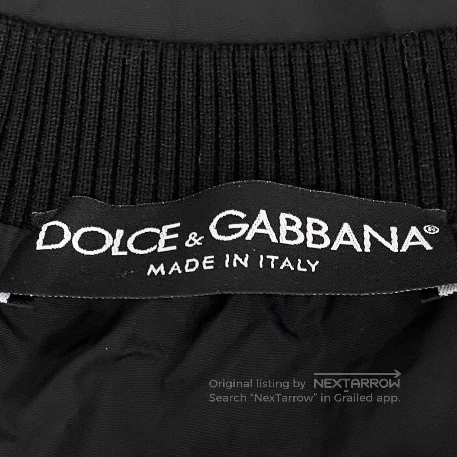 Dolce & Gabbana Dolce Gabbana Black Crown Bee Embroidery Stand Collar Zipp Size US S / EU 44-46 / 1 - 5 Thumbnail