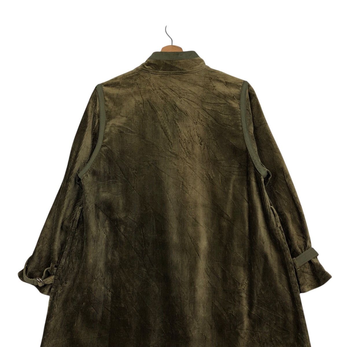 Issey Miyake 📌Vintage Long Jacket Corduroy Rain Pearl Hidden Collar Size US M / EU 48-50 / 2 - 11 Thumbnail