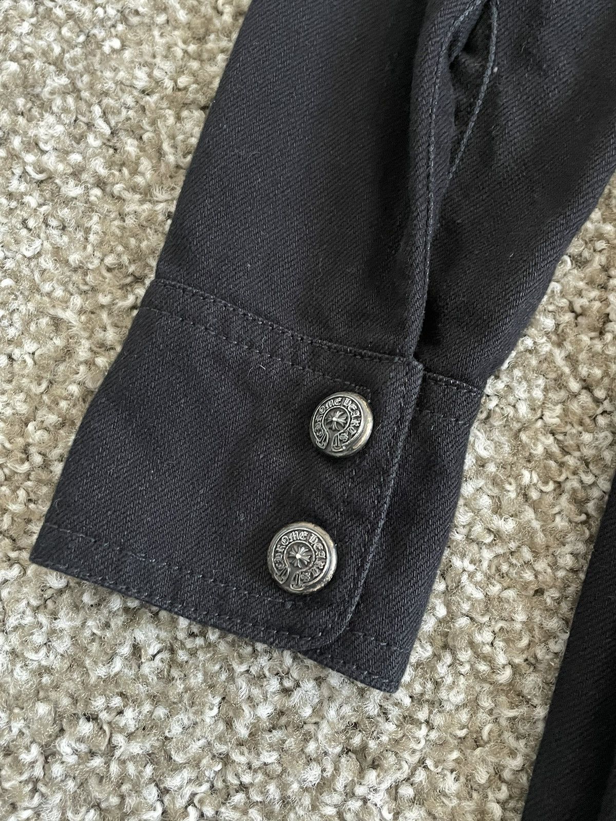 Chrome Hearts Chrome Hearts 1/1 Cross Patched Denim Coat Size L / US 10 / IT 46 - 4 Thumbnail