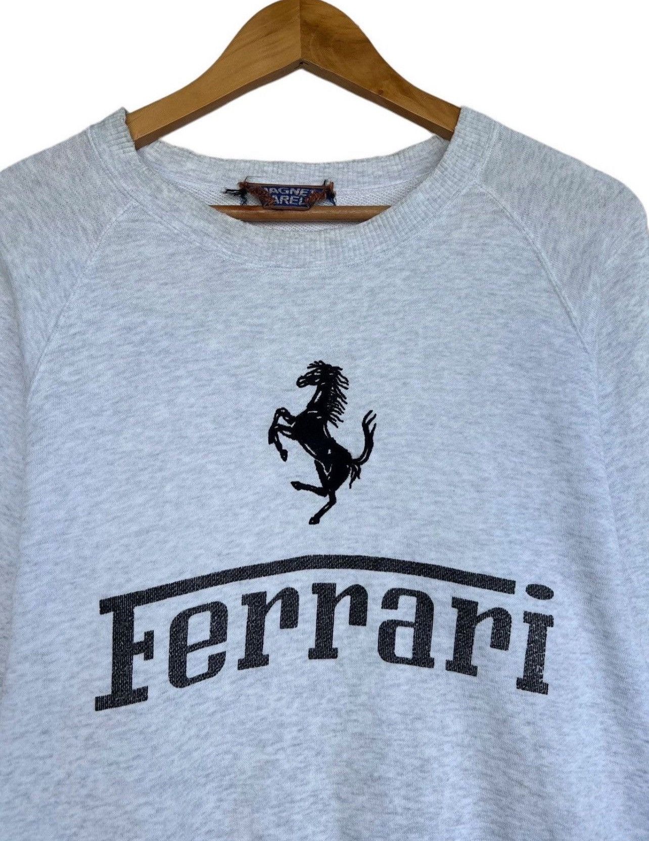 Vintage Vintage 80s Ferrari Sweatshirt Ferrari Distressed Medium Size US M / EU 48-50 / 2 - 7 Thumbnail