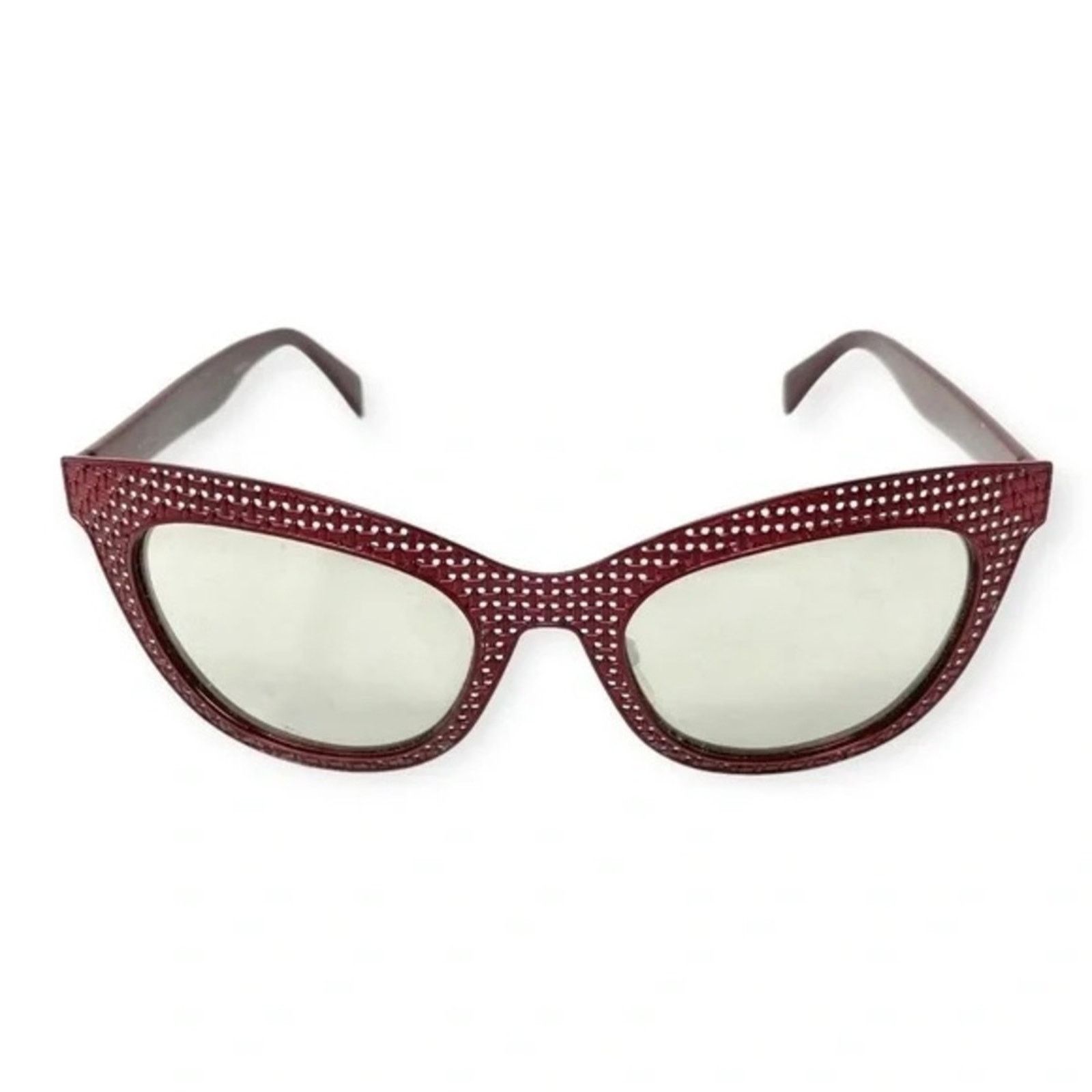 Marc Jacobs MARC JACOBS Red Woven Metal Mirror Lens $250 Sunglasses Size ONE SIZE - 4 Thumbnail