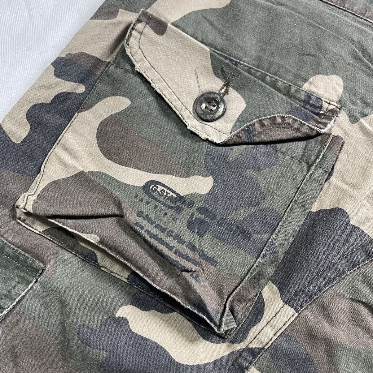 G-Star G-Star Camo Drawstring Knee Multipocket Cargo Flare Pant Size US 38 / EU 54 - 9 Thumbnail