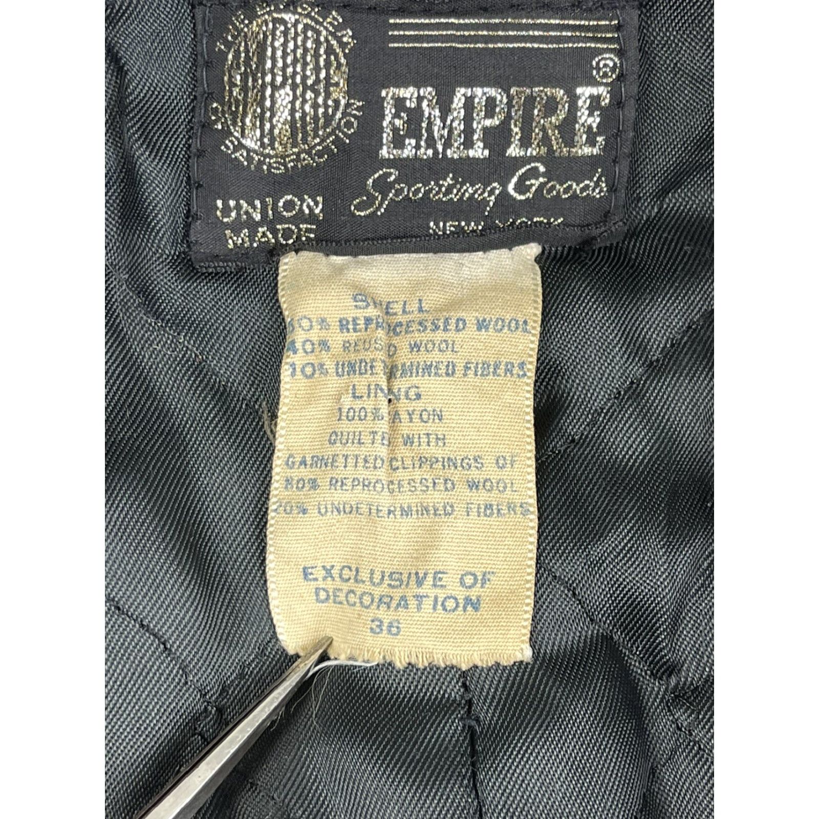 Vintage VINTAGE Empire Pea Coat Jacket Wool Navy 60s 70s Mens 36 Peacoat Regular 100% Wool Blue Quilted Pockets US Navy Button N/A Size US XXS / EU 40 - 4 Thumbnail