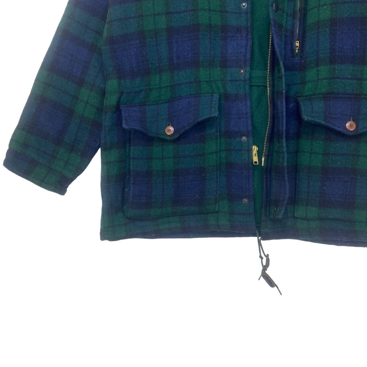 Polo Ralph Lauren Vtg PRL Checkered Plaid Tartan Wool Heavy Coat Size US L / EU 52-54 / 3 - 16 Thumbnail