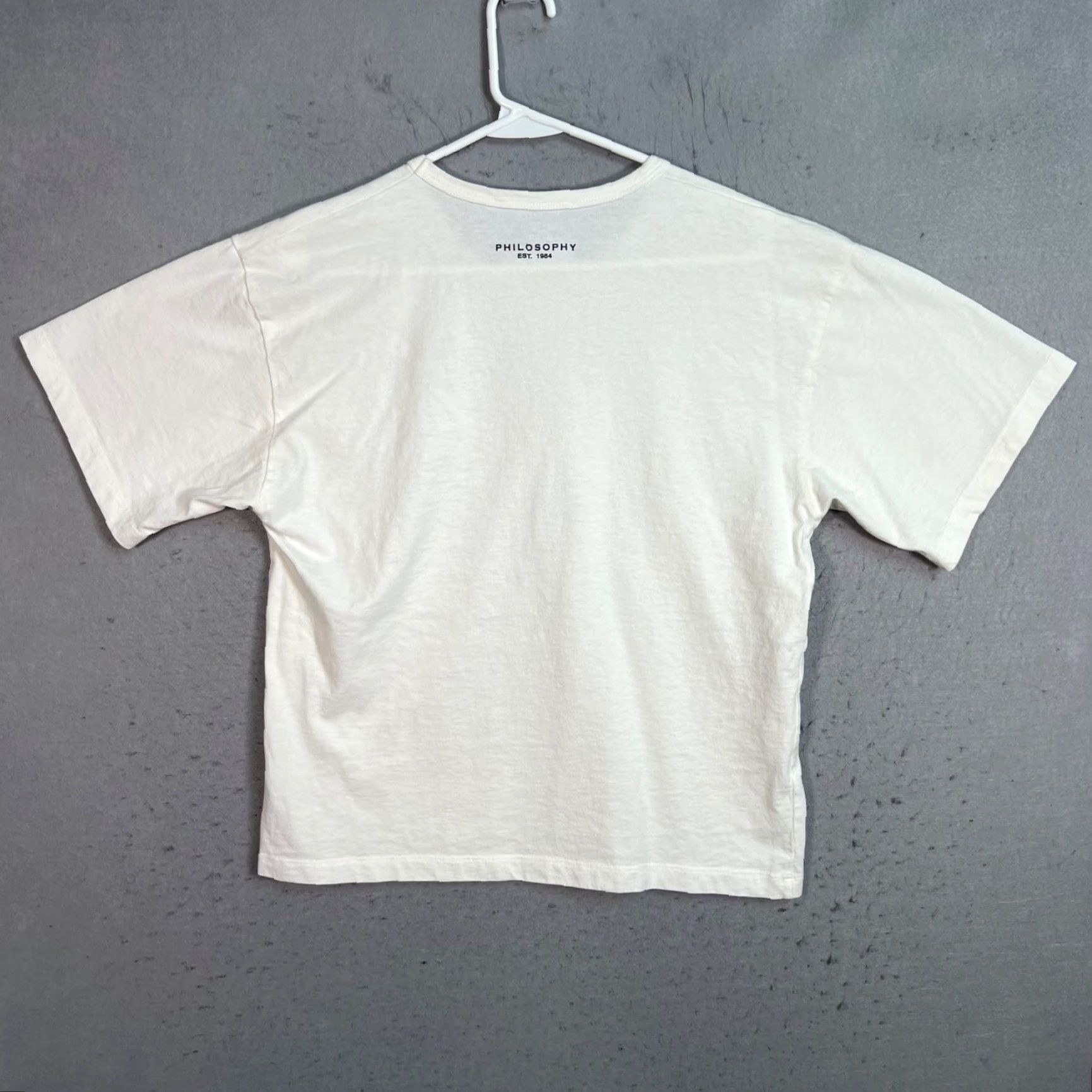 Philosophy di Lorenzo Serafini VINTAGE Philosophy di Lorenzo Serafini Women’s Medium White Graphic T-Shirt Size M / US 6-8 / IT 42-44 - 2 Thumbnail