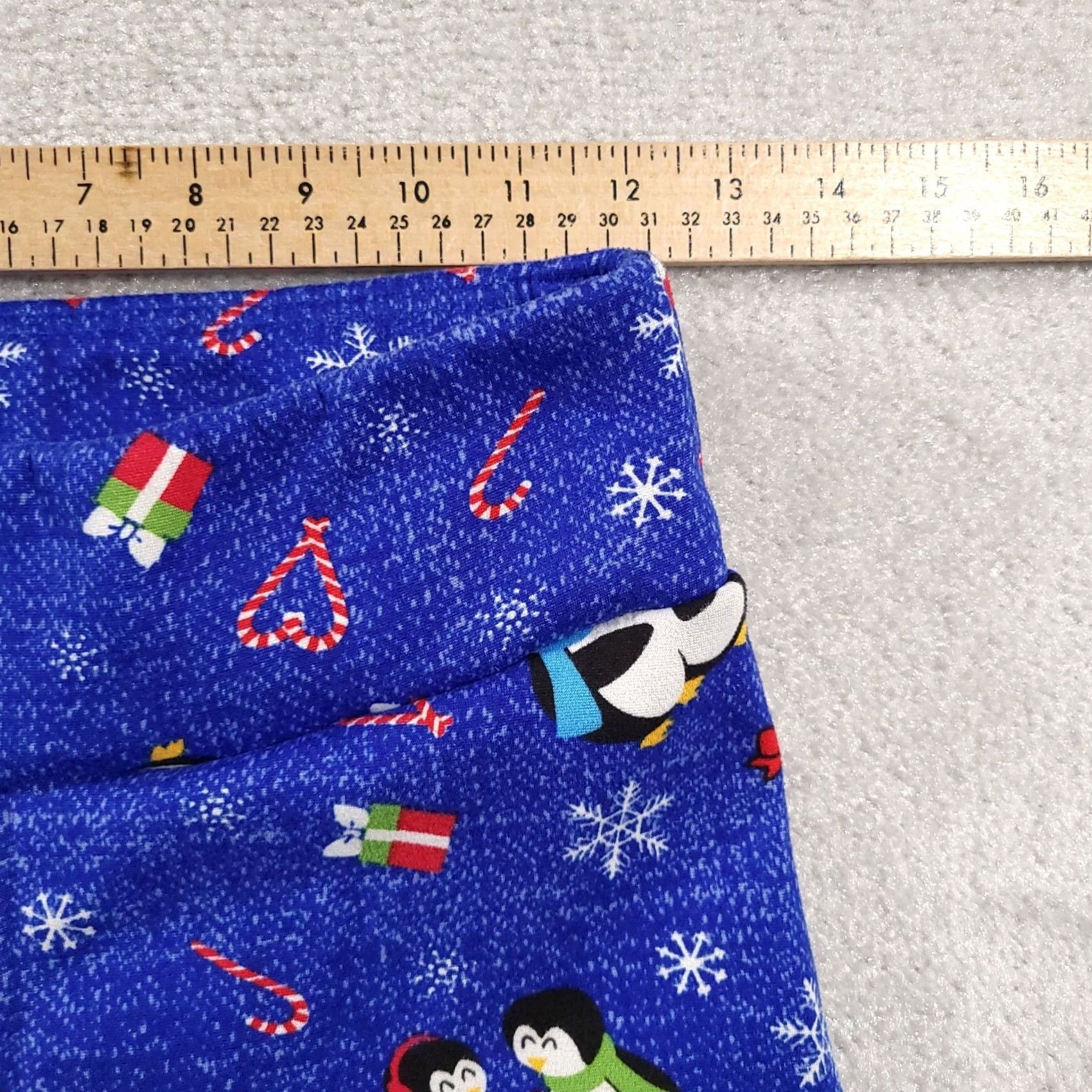 Vintage No Boundaries Leggings Leggings Juniors M Blue Winter Holiday Penguins Size 32" / US 10 / IT 46 - 5 Thumbnail