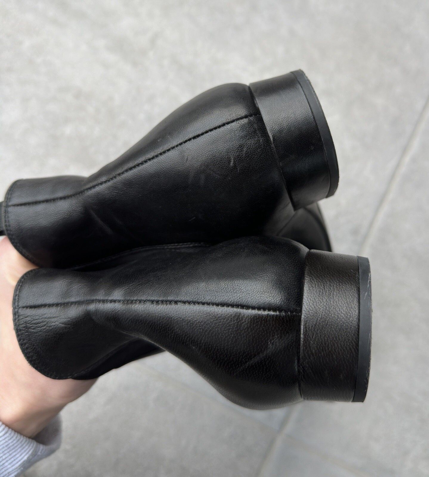 Prada Vintage Prada Women’s Ankle Chelsea Leather Classic Boots Size US 9.5 / IT 39.5 - 12 Thumbnail