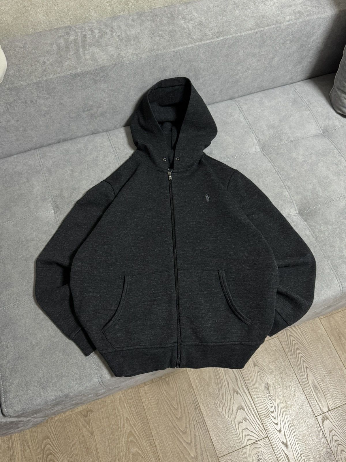 Polo Ralph Lauren × Vintage Polo Ralph Lauren gray zip hoodie men’s size L Xl Size US XL / EU 56 / 4 - 2 Thumbnail