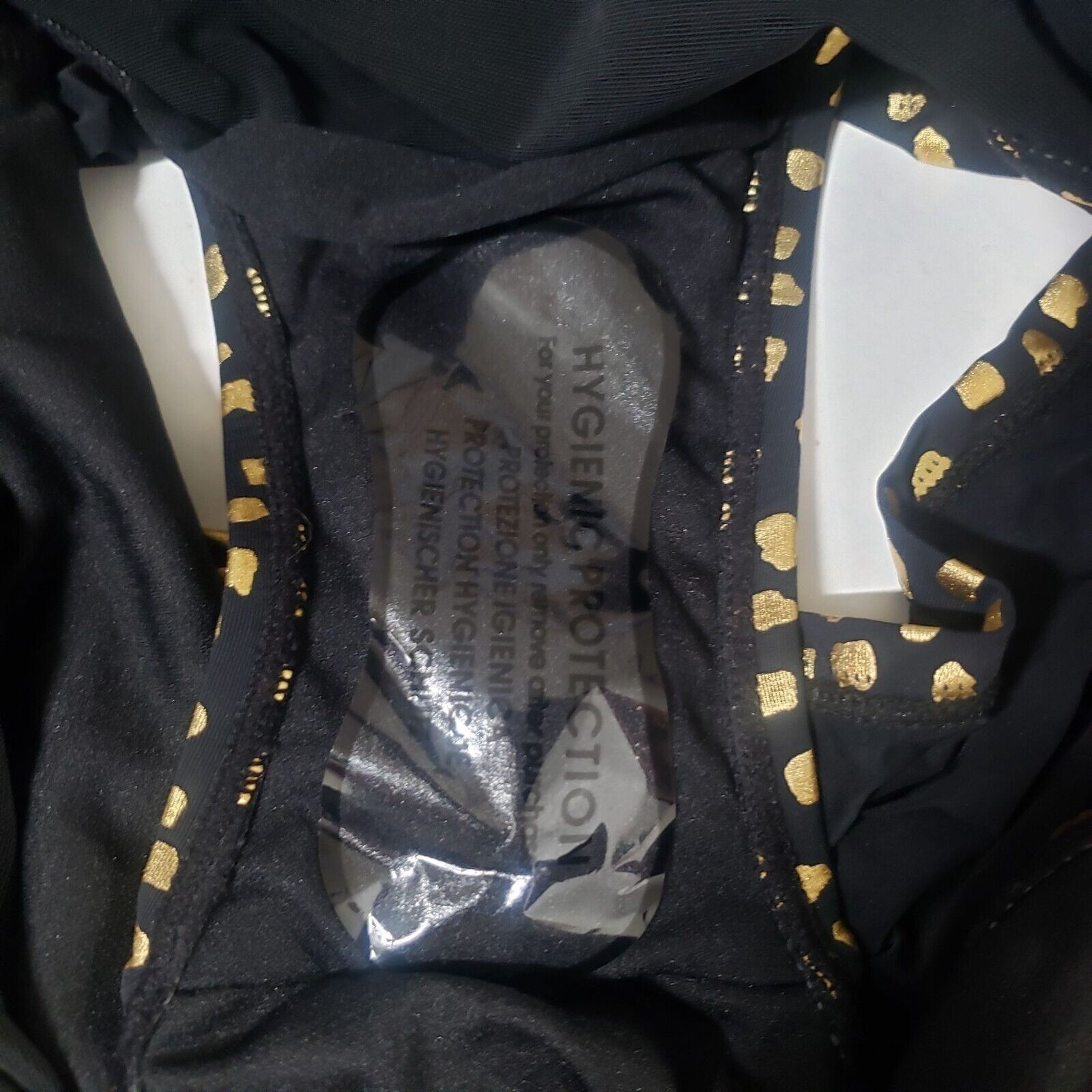 Designer Swim 365 Skirted Swim Dress Womens Size 24 Black Gold Size 4XL / US 24-26 - 10 Thumbnail