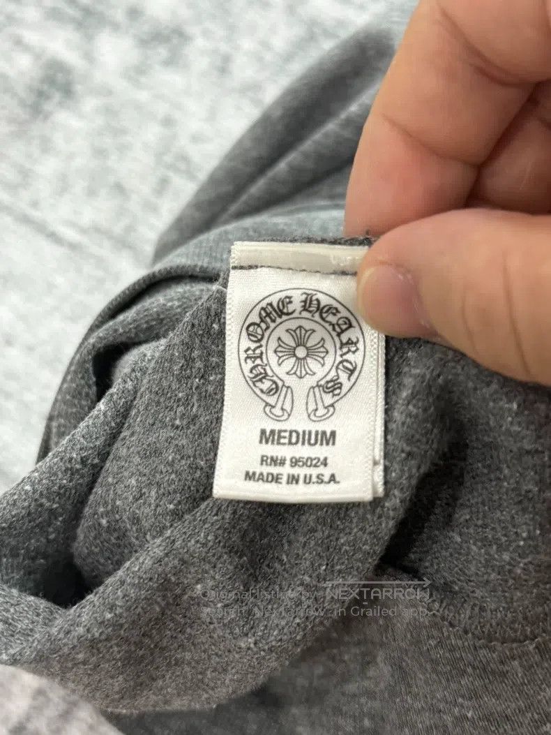 Chrome Hearts CHROME HEARTS Size M Gray horseshoe cross silver buckle zip Size US M / EU 48-50 / 2 - 4 Thumbnail
