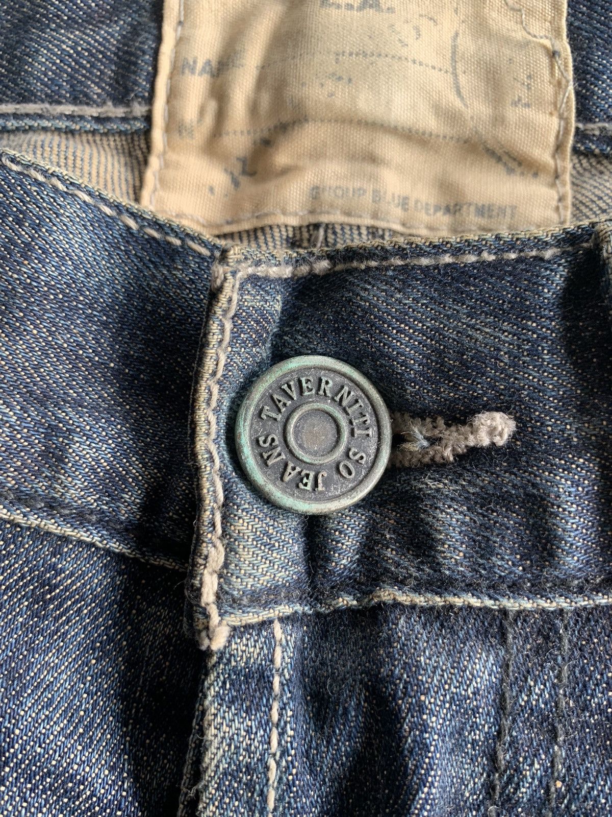 Tornado Mart FLARE Taverniti So Jeans Punk Style Distressed Denim☠️🎌 Size US 33 - 15 Thumbnail