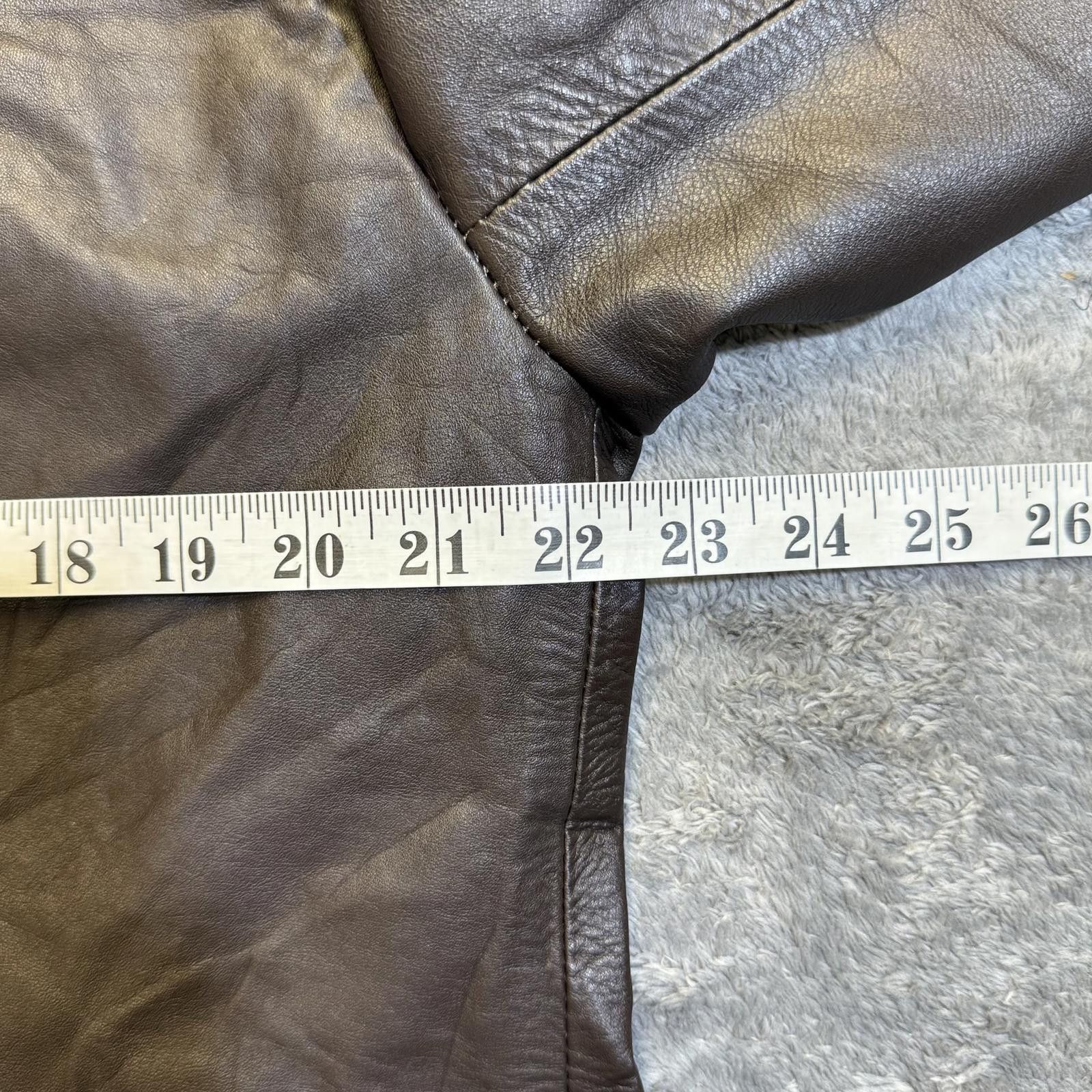 Other Vintage Black Leather Full Zip Textured Mock Neck Jacket Size US L / EU 52-54 / 3 - 1 Thumbnail