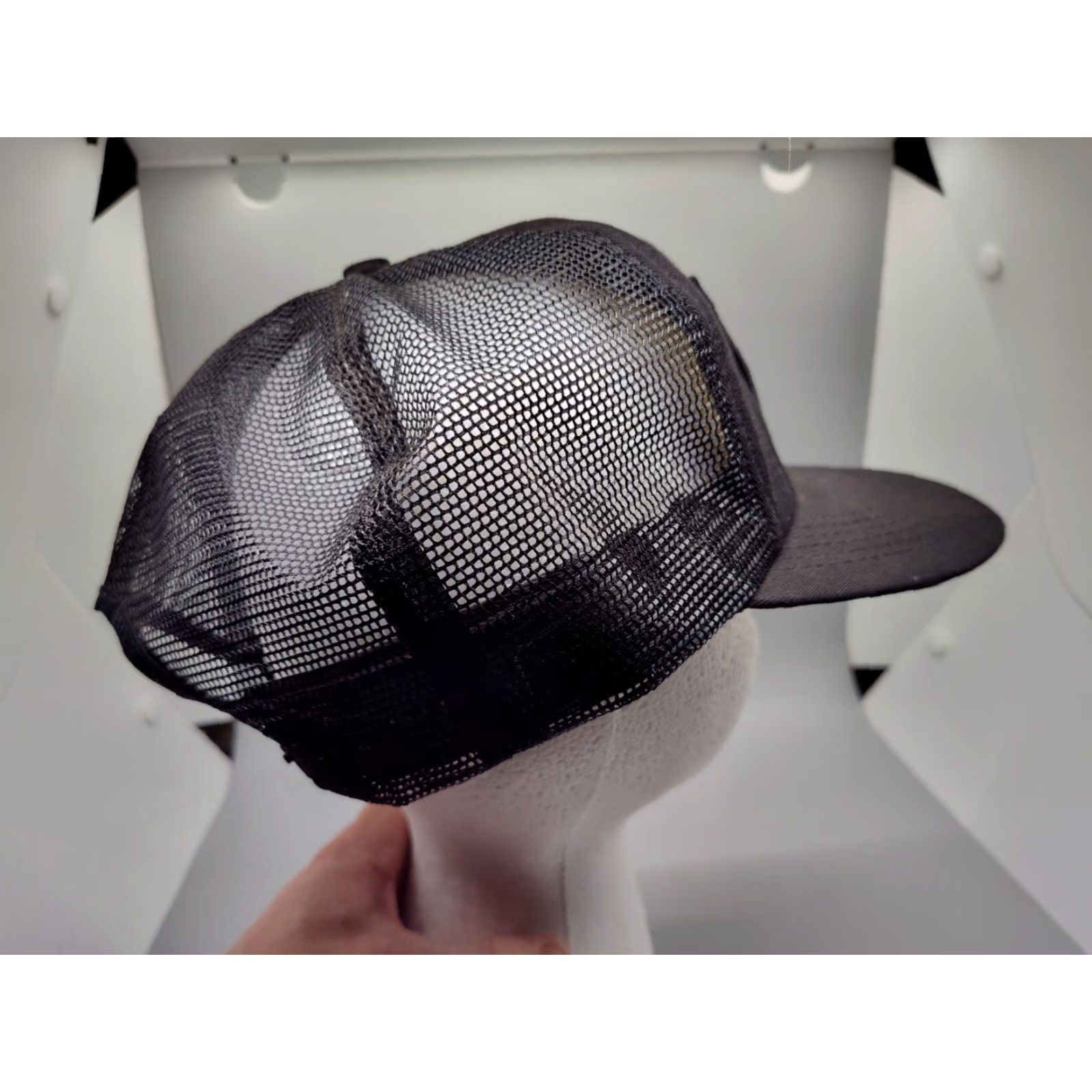 Vintage VINTAGE Tonkin Trucker Hat Adjustable Black Snapback 80s Cat USA Michigan Mens Size ONE SIZE - 7 Thumbnail
