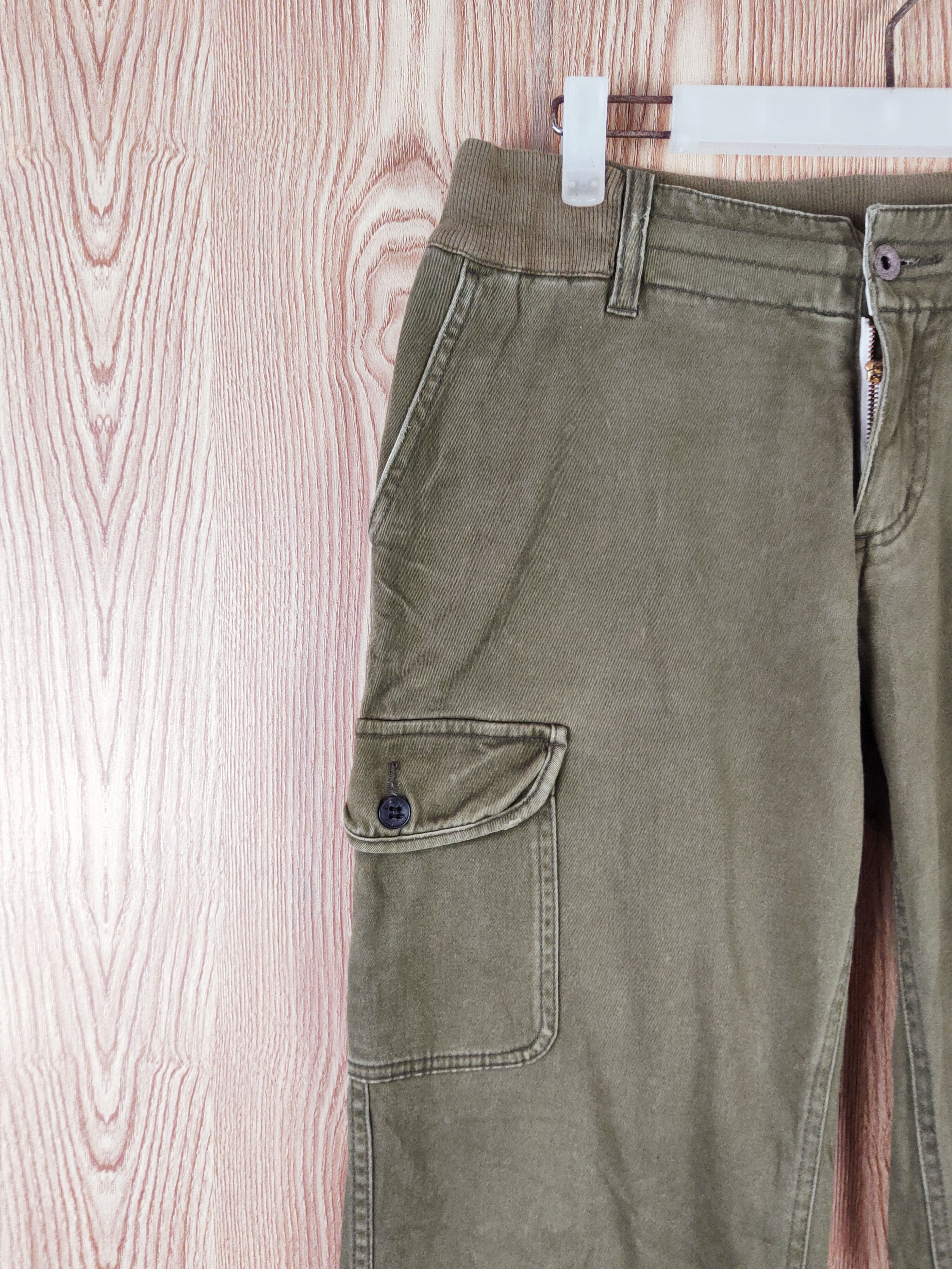 Japanese Brand Russell Athletic Olive Multipocket Cargo Pants #W194 Size US 31 - 3 Thumbnail