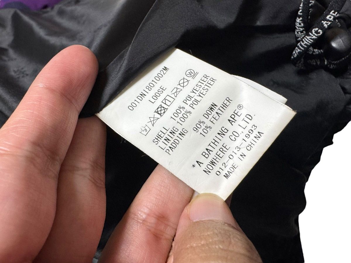 Bape BAPE Hooded Puffer Down Jacket Purple camo Size US M / EU 48-50 / 2 - 10 Thumbnail