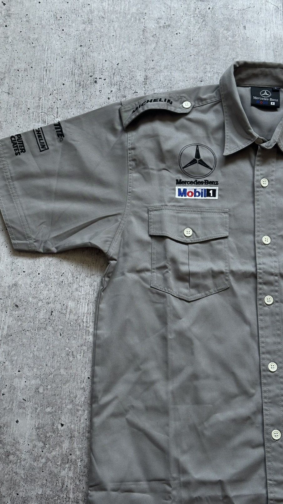 Mercedes-Benz Vintage Mercedes-Benz West Formula 1 Button Up Shirt Size US L / EU 52-54 / 3 - 3 Thumbnail