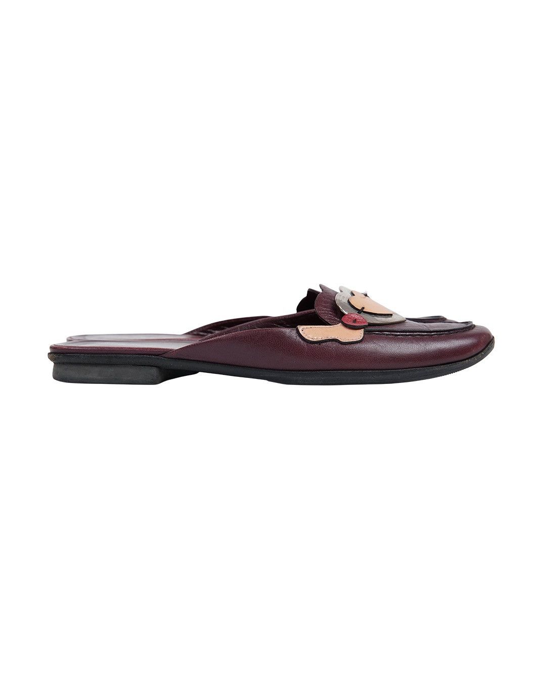 Prada Prada S/S2000 Burgundy Heart Slipper Size US 7 / IT 37 - 6 Thumbnail