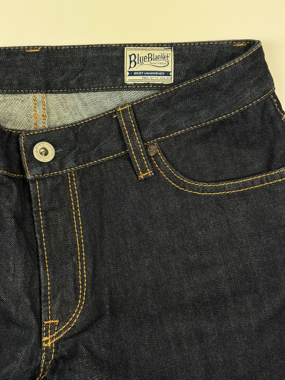 Blue Blanket Blue Blanket Japanese Selvage Denim Jeans Size US 28 / EU 44 - 7 Thumbnail