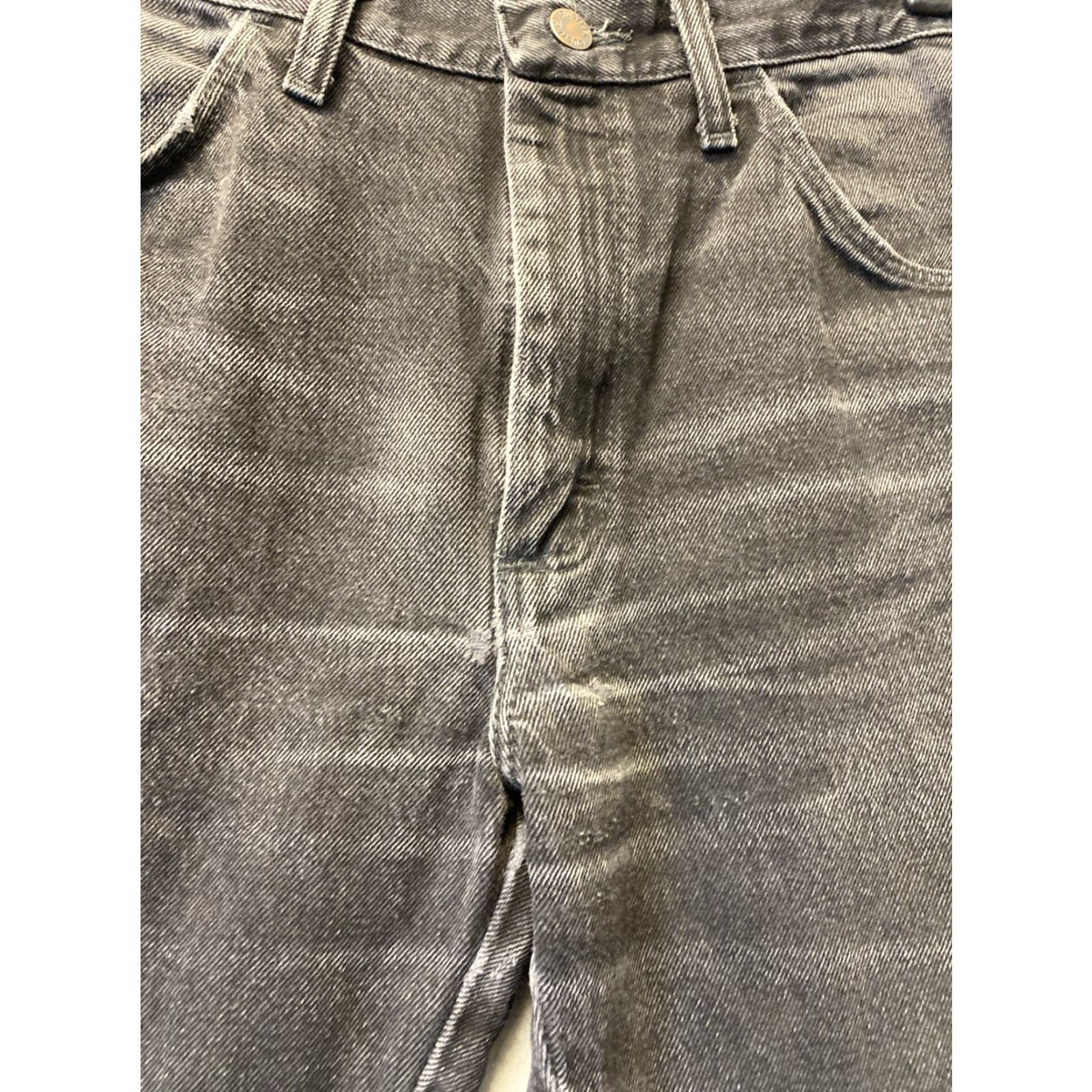 Denime Rustler Jeans Mens 32x32 Black Denim 90s Retro Straight Fit US Made Size US 32 / EU 48 - 7 Thumbnail