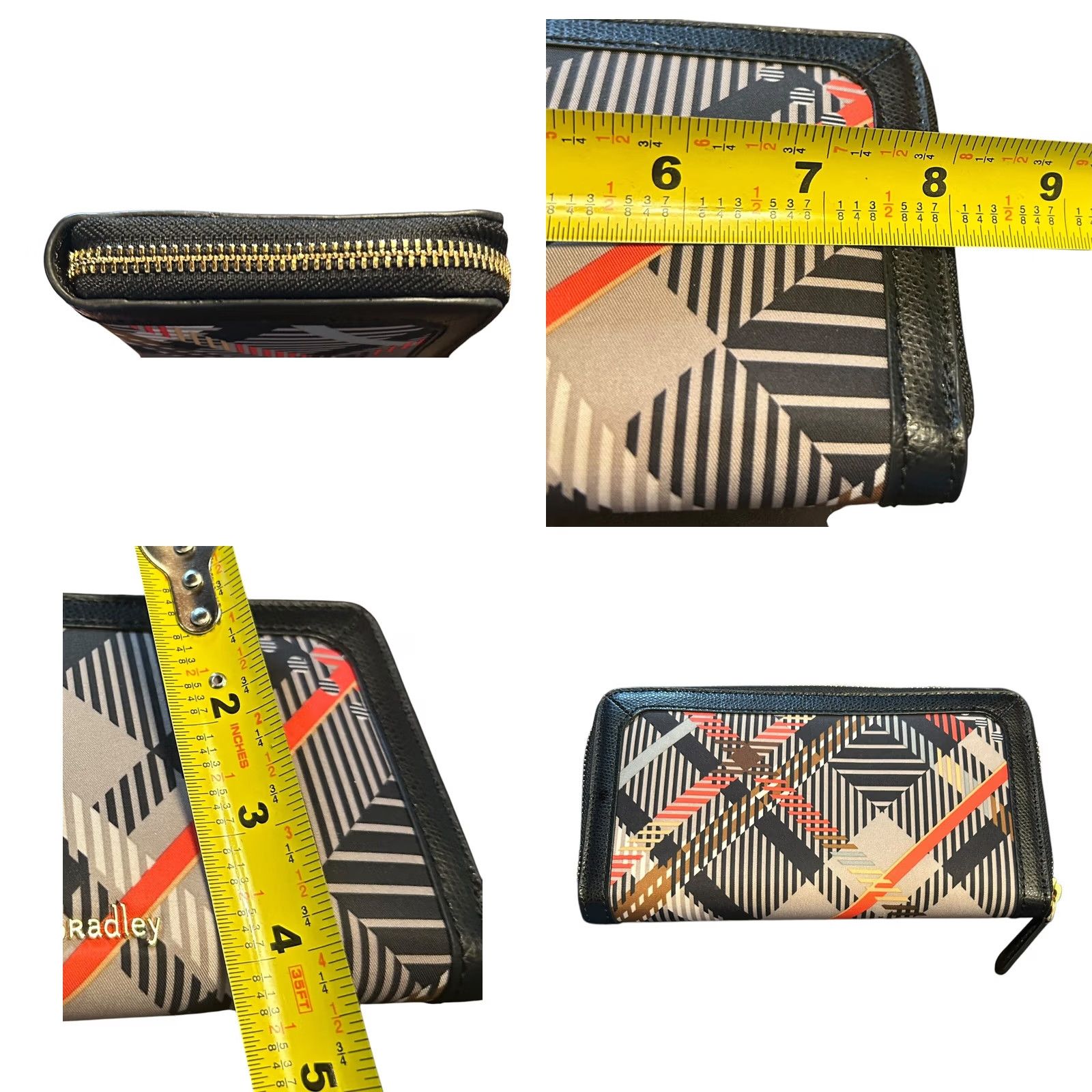 Vera Bradley VERA BRADLEY SOPHIA GEORGIA PLAID LEATHER TRIMMED WALLET POLLY TWILL FABRIC NWOT Wallet Zip-Around RFID Blocking Womens Size ONE SIZE - 7 Thumbnail