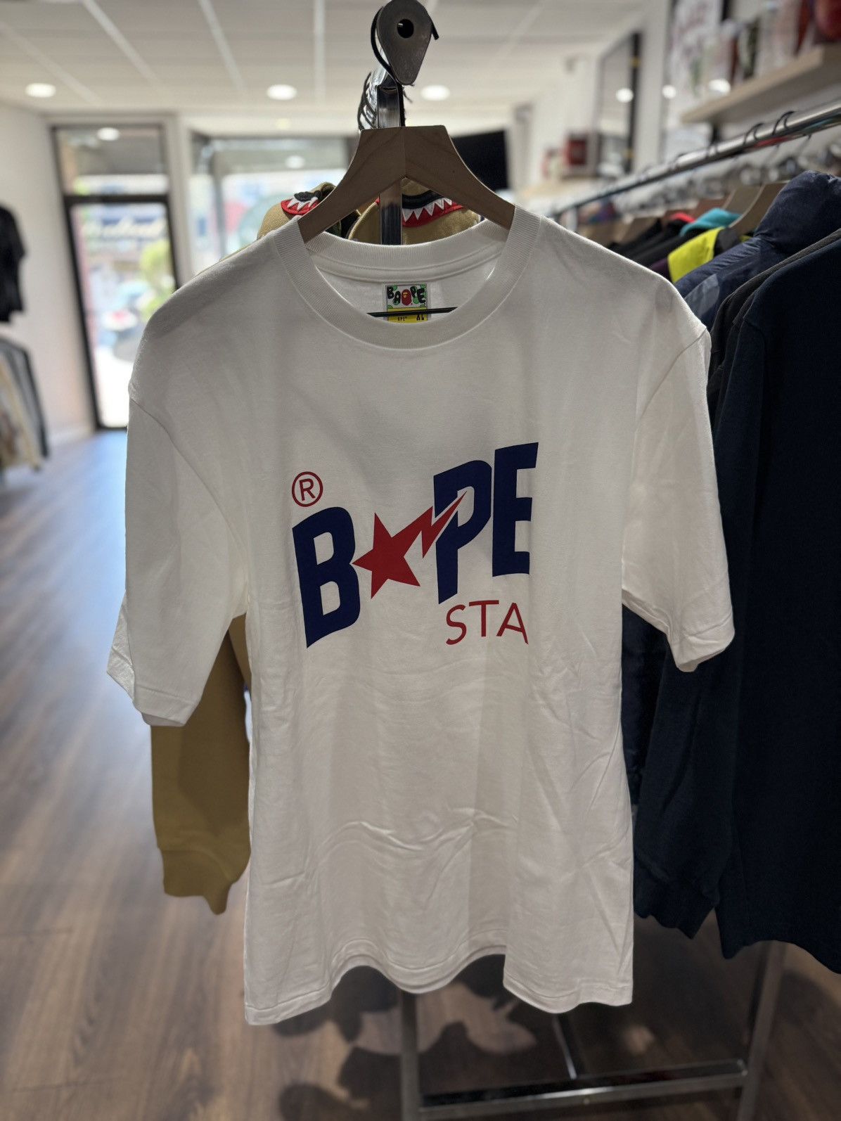 Bape BAPE STA Tee White XL A Bathing Ape Made in Japan Nowhere Co Size US XL / EU 56 / 4 - 1 Thumbnail