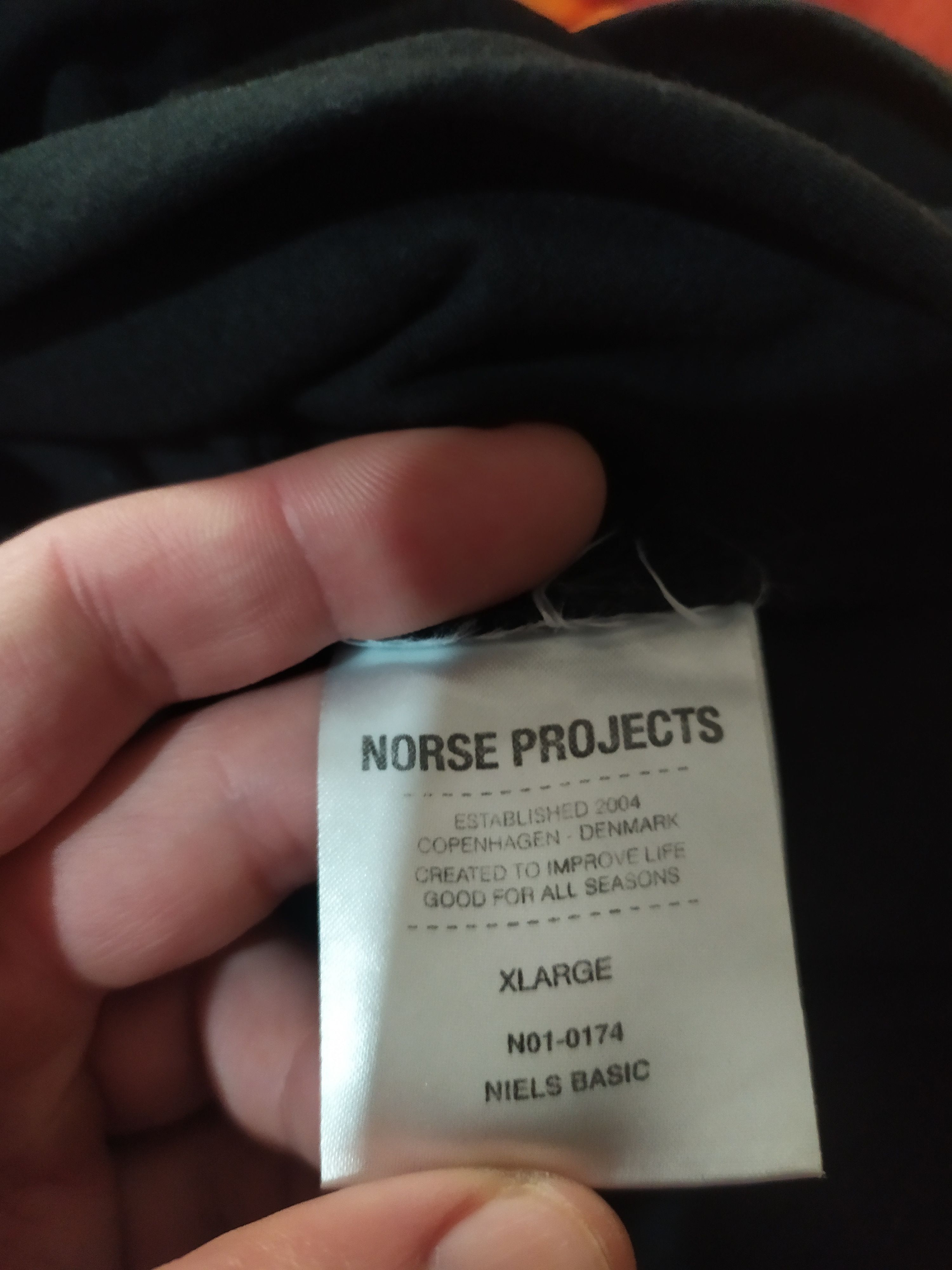 Norse Projects Norse Projects Niels Basic Black T Shirt Size XL Size US XL / EU 56 / 4 - 5 Thumbnail