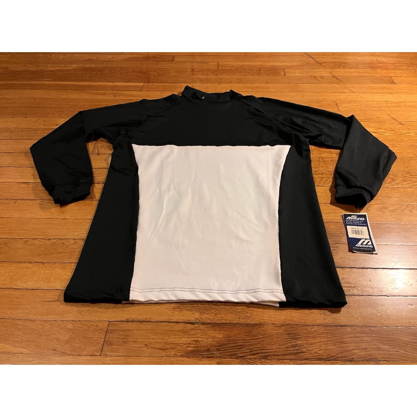 Mizuno VINTAGE Mizuno Performance Long Sleeve Shirt Men’s XL Black White 90s Size US XL / EU 56 / 4 - 2 Thumbnail