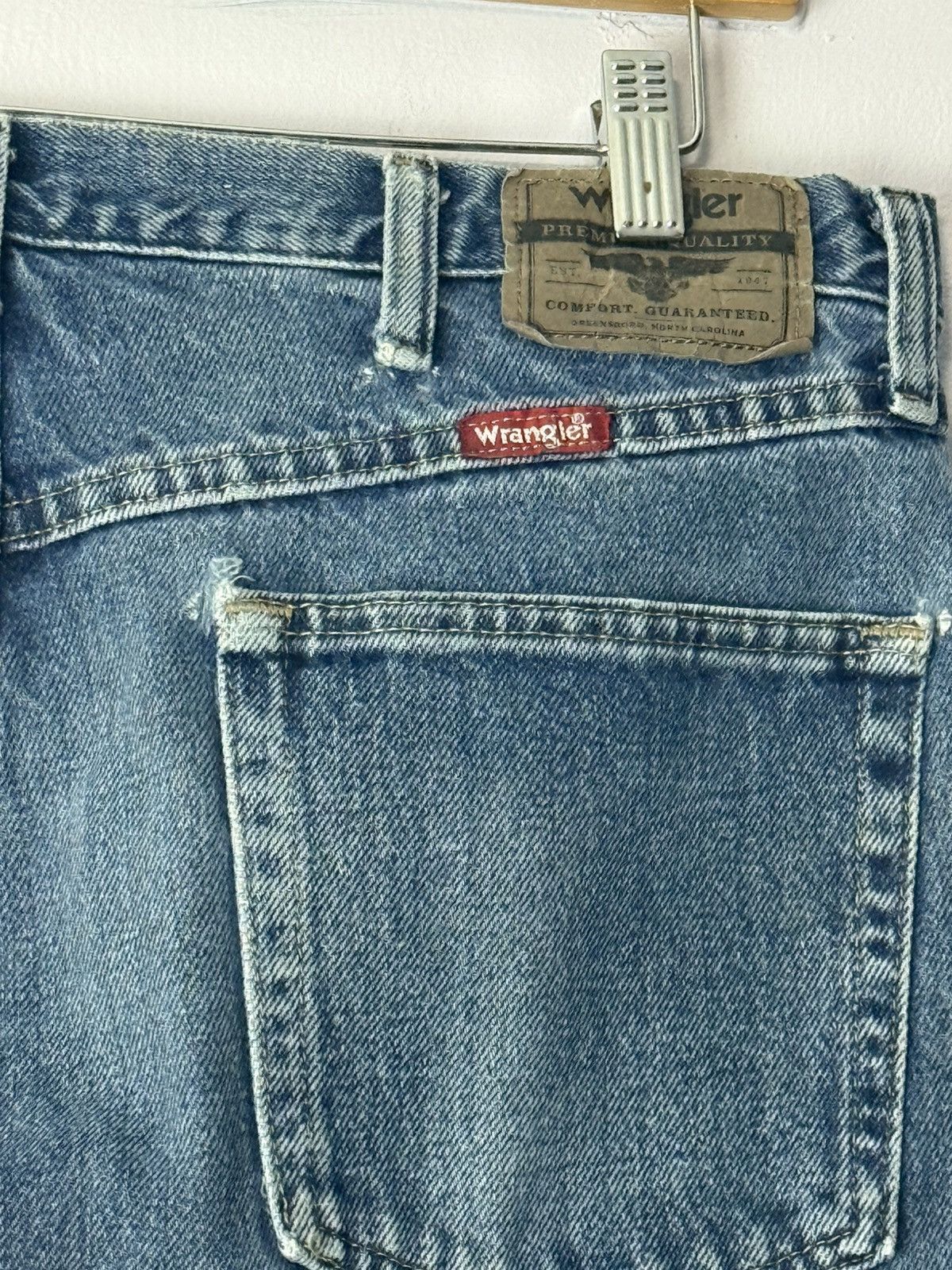 Wrangler Wrangler Jeans Vintage Blue 1990s 34x31 Denim Size US 34 / EU 50 - 4 Thumbnail