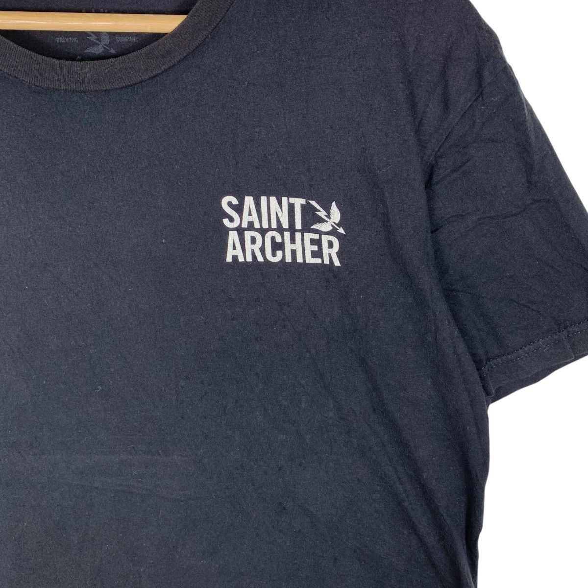 Vintage SAINT ARCHER BREWING Lager Beer Word Hard Tee Shirt Top Size US M / EU 48-50 / 2 - 4 Thumbnail