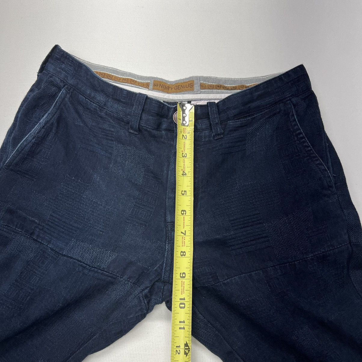 Other Nifty Genius Pants Blue Patch Chino Dress Button Navy Casual Size US 28 / EU 44 - 18 Thumbnail