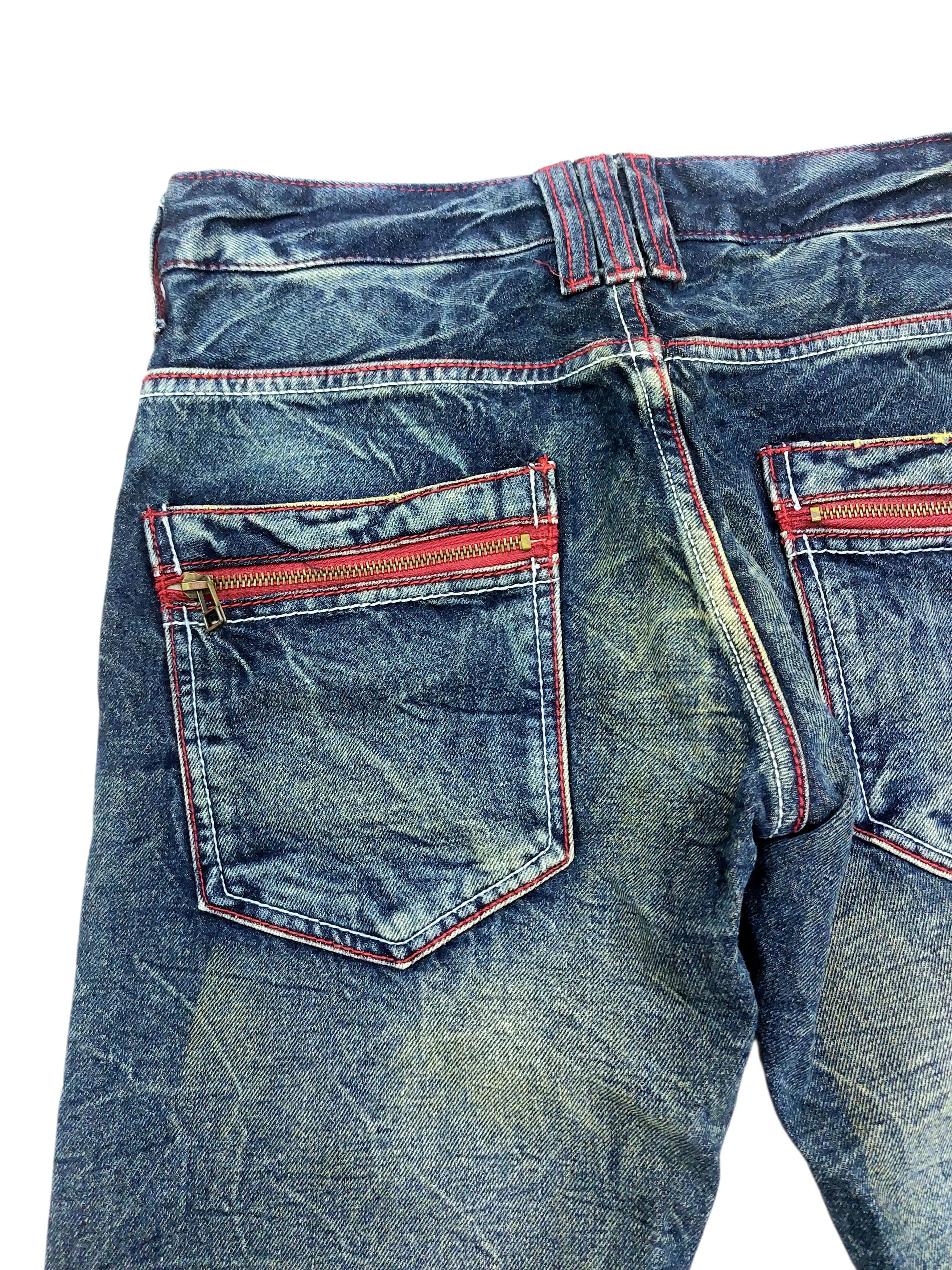 Vintage Jack Serika Japan Riots Like Lightning Tattoes Jeans Size US 30 / EU 46 - 10 Thumbnail