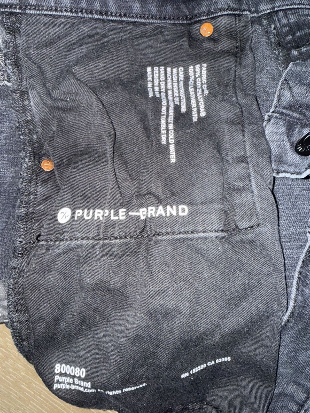 Purple Brand Purple Brand Black Ripped Jeans Size US 33 - 5 Thumbnail