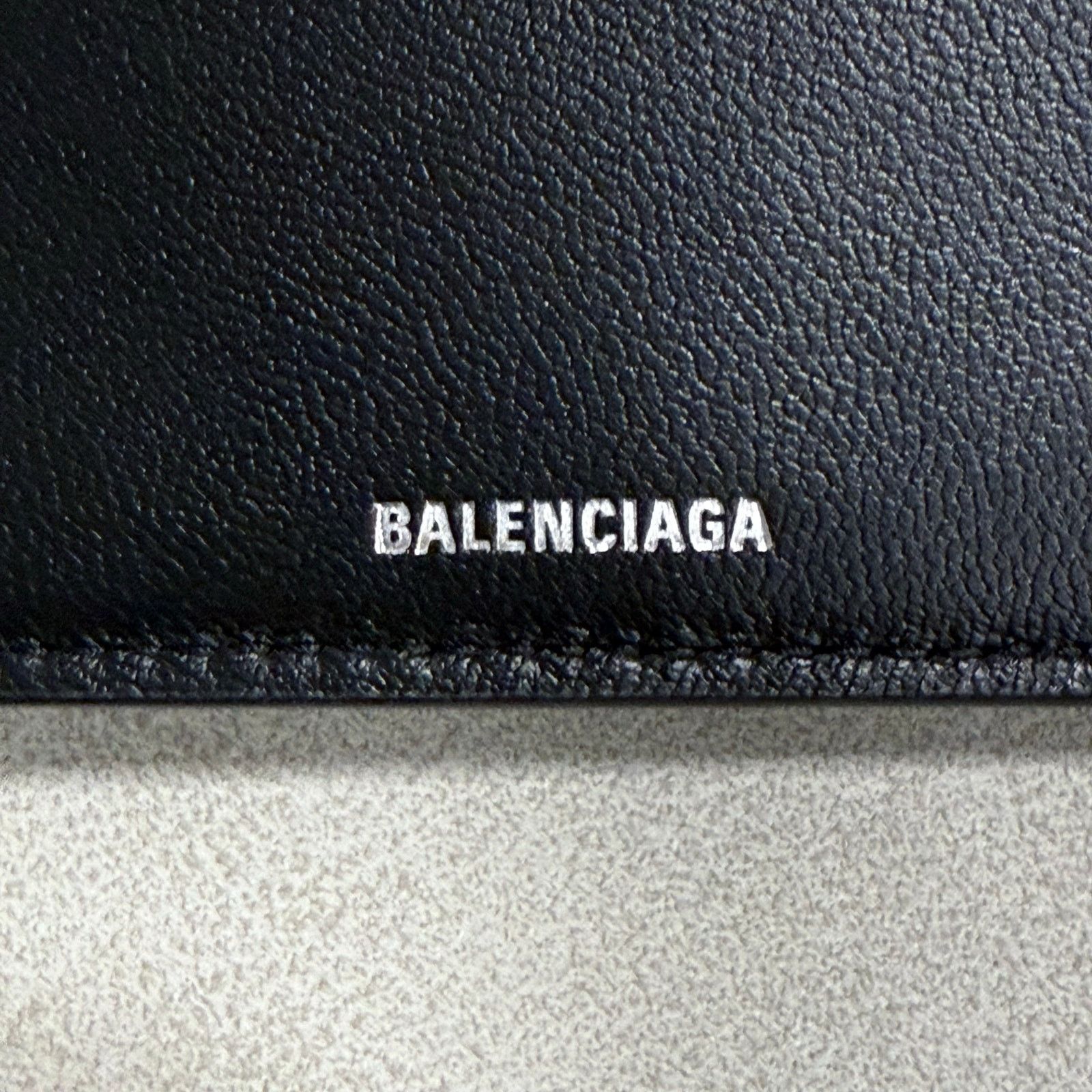 Balenciaga NEW Balenciaga Le Cagole Bifold Black Leather Wallet Size ONE SIZE - 3 Thumbnail