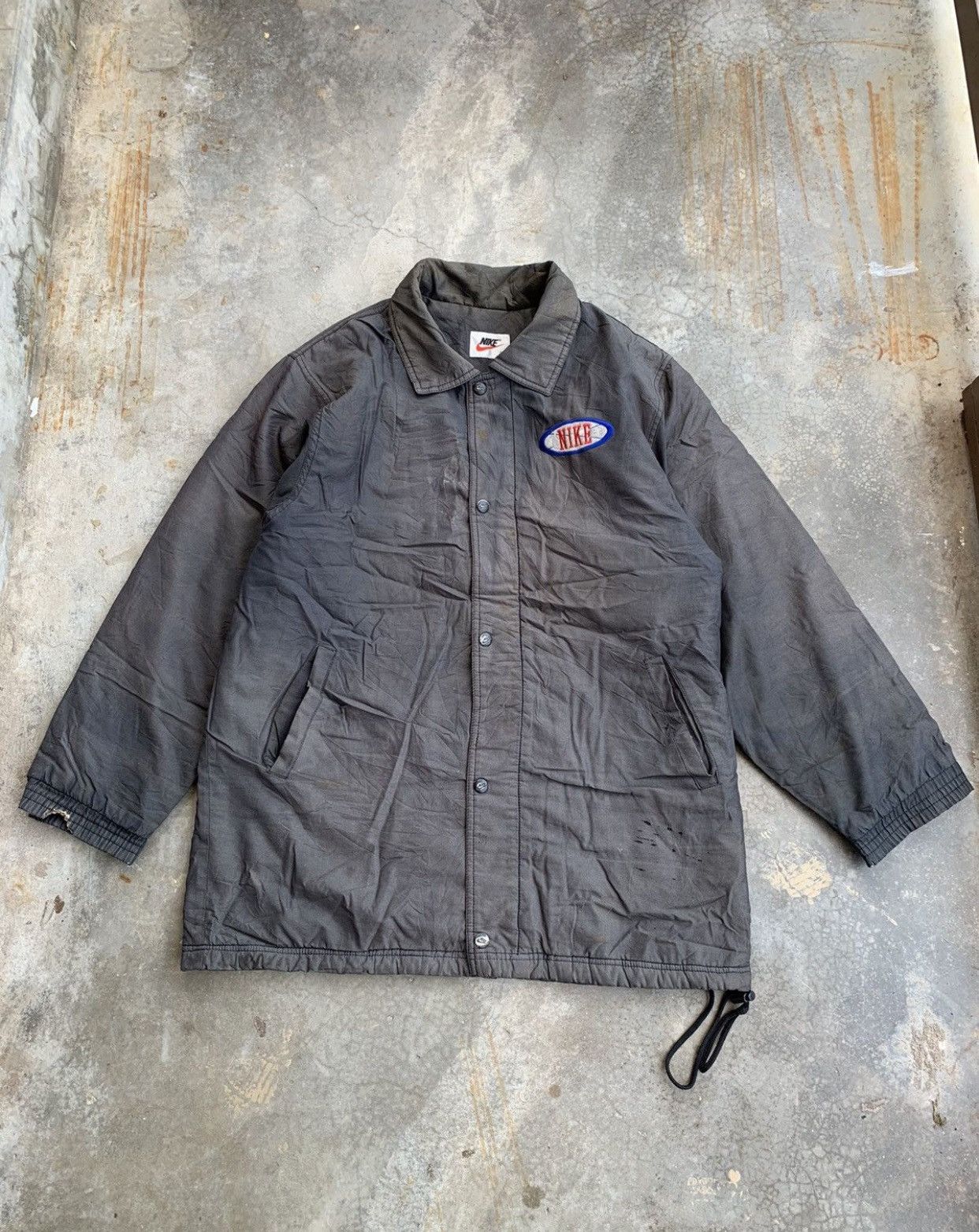 Nike Vintage Trashed Faded Nike Jacket Size US XL / EU 56 / 4 - 1 Thumbnail