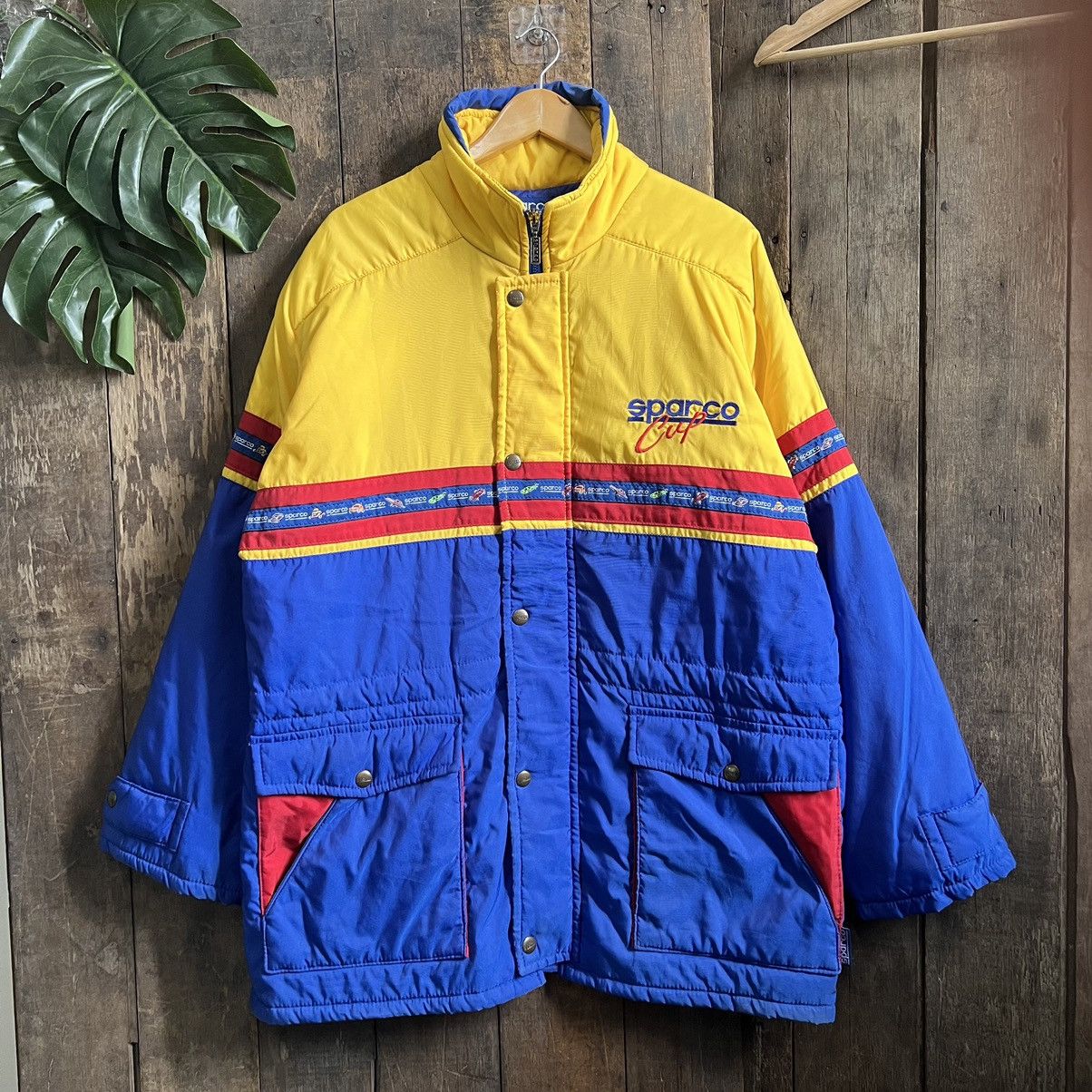 Vintage Sparco Cup Parka Puffer Jacket