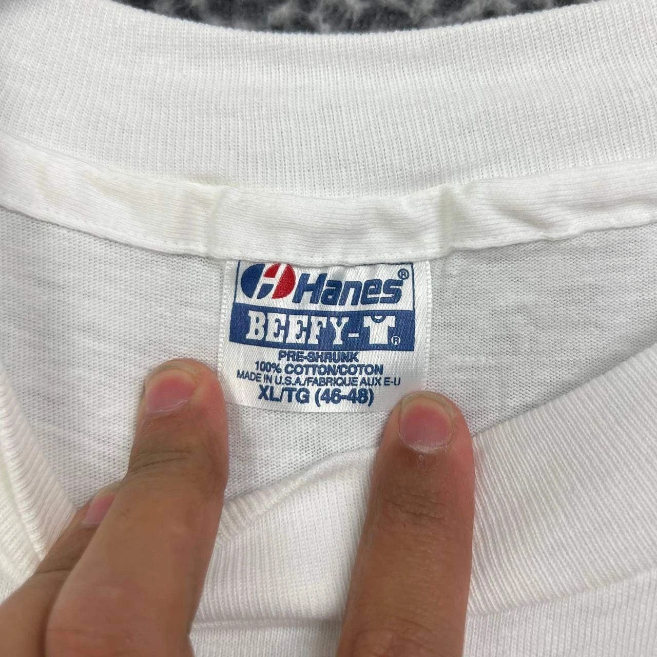 Hanes Vintage America's Cup Shirt Men XL White Beefy Deadstock Size US XL / EU 56 / 4 - 4 Thumbnail