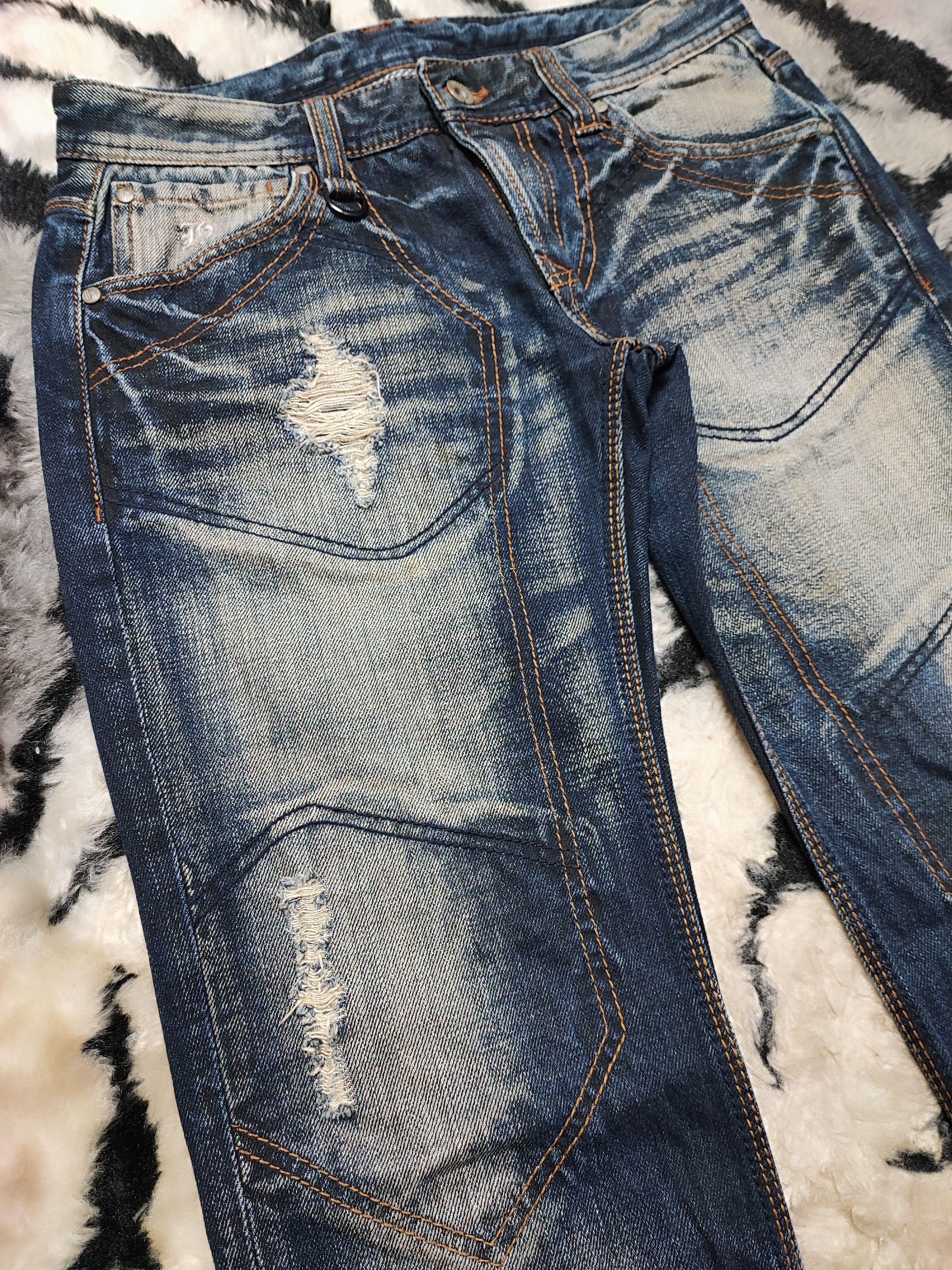 Tornado Mart Nicole Hideaways Rusty Distress Double Knee Size US 29 - 7 Thumbnail