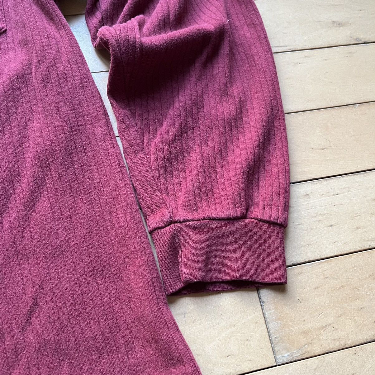 Chaps Ralph Lauren × Polo Ralph Lauren × Vintage Red/Burgundy Chaps Ralph Lauren long sleeve polo Size US M / EU 48-50 / 2 - 5 Thumbnail
