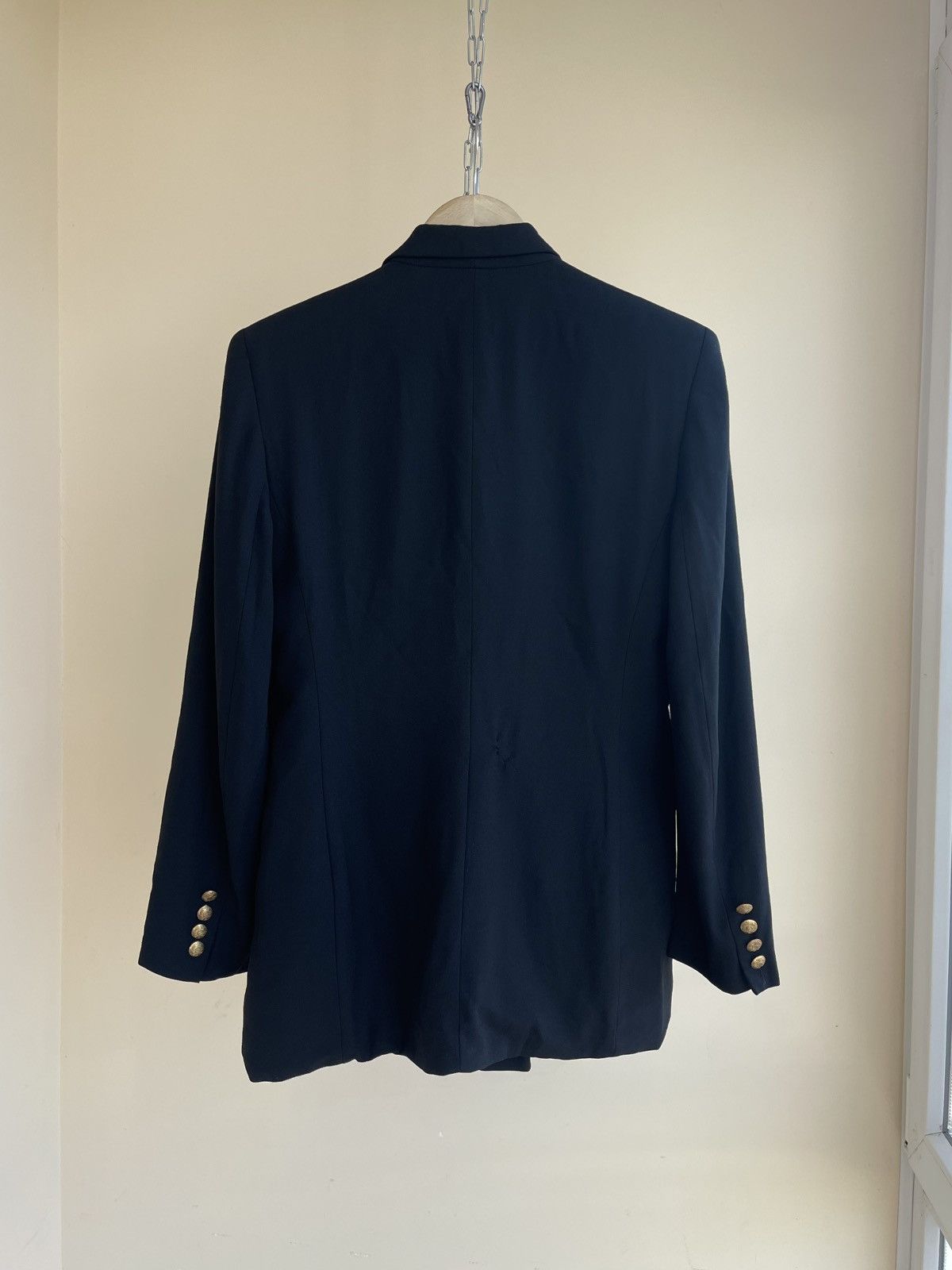 Lauren Ralph Lauren LRL Crown Crest Logo Double Breasted Wool Blazer Jacket 90s Size M / US 6-8 / IT 42-44 - 2 Thumbnail