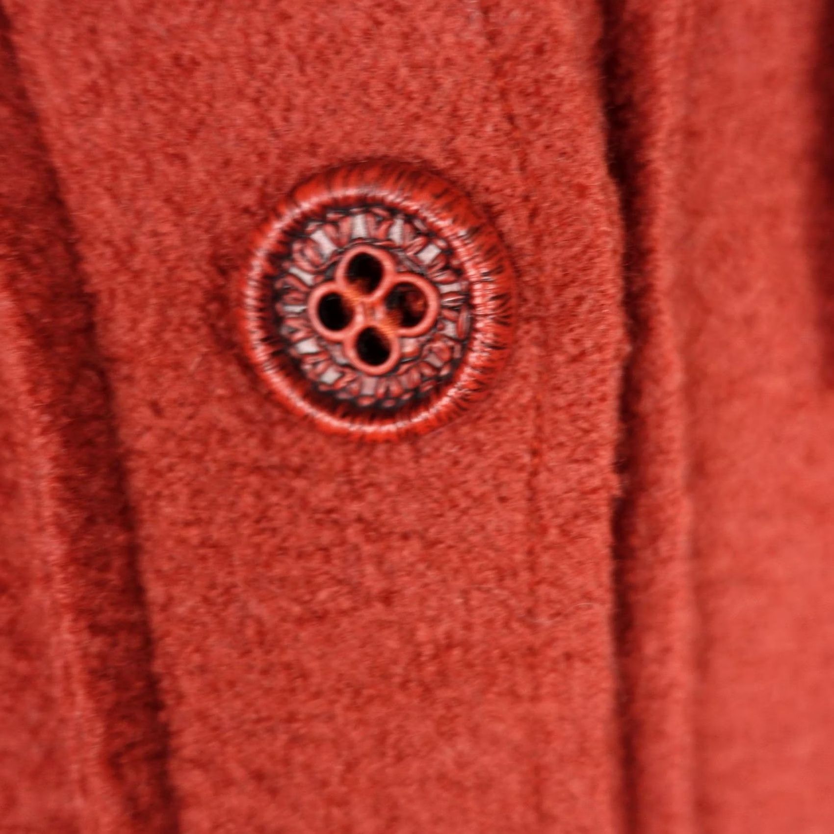 Vintage Evatralala Paris Cape Wool Red Hooded One Size Womens France Made in France Size ONE SIZE - 3 Thumbnail