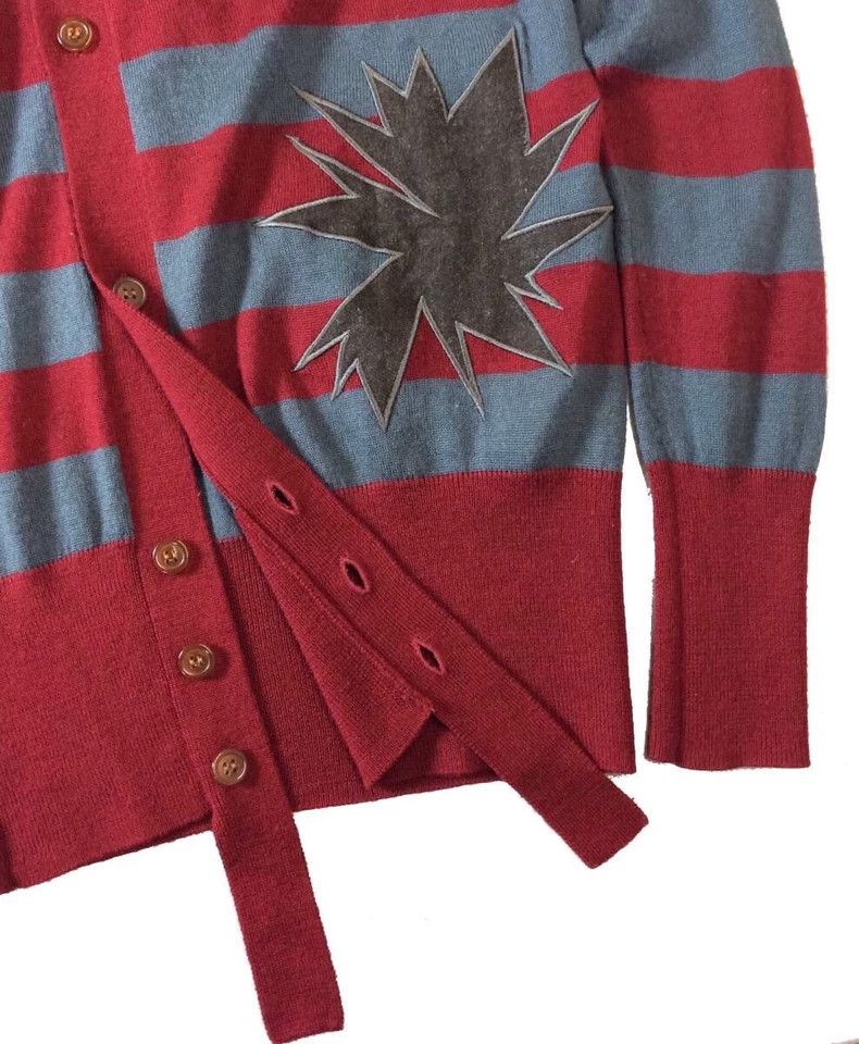 Vivienne Westwood Vivienne Westwood Asymmetrical striped knit cardigan Size M / US 6-8 / IT 42-44 - 4 Thumbnail