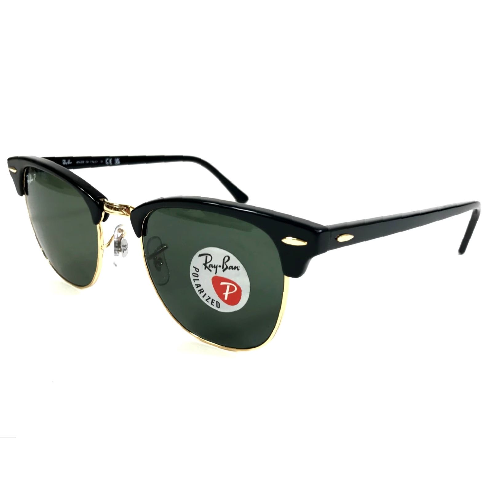 Ray-Ban Sunglasses RB3016 CLUBMASTER W0365 Black Gold Frames