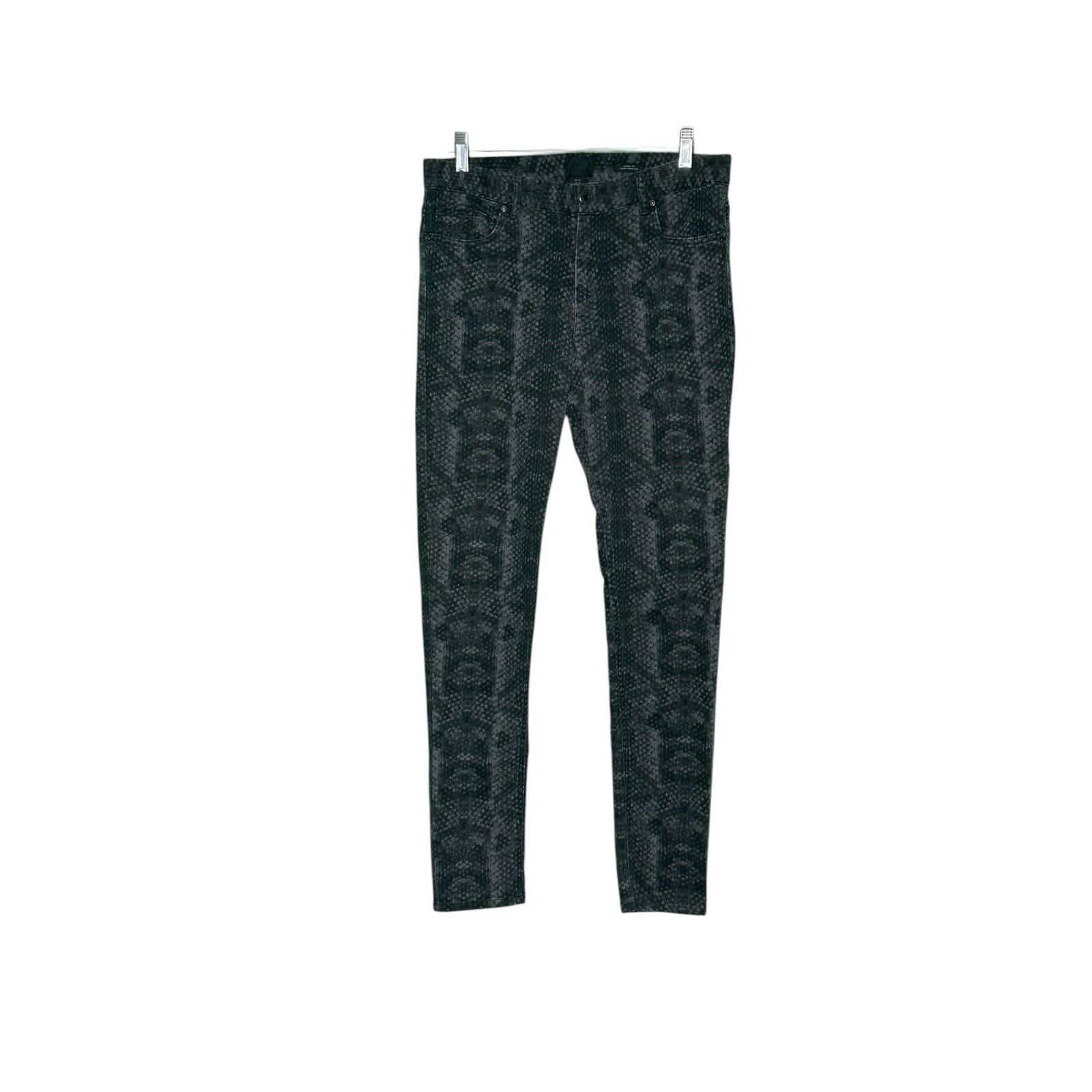 H&M H&M gray snake print skinny fit jeans size 31 Size 32" / US 10 / IT 46 - 15 Thumbnail