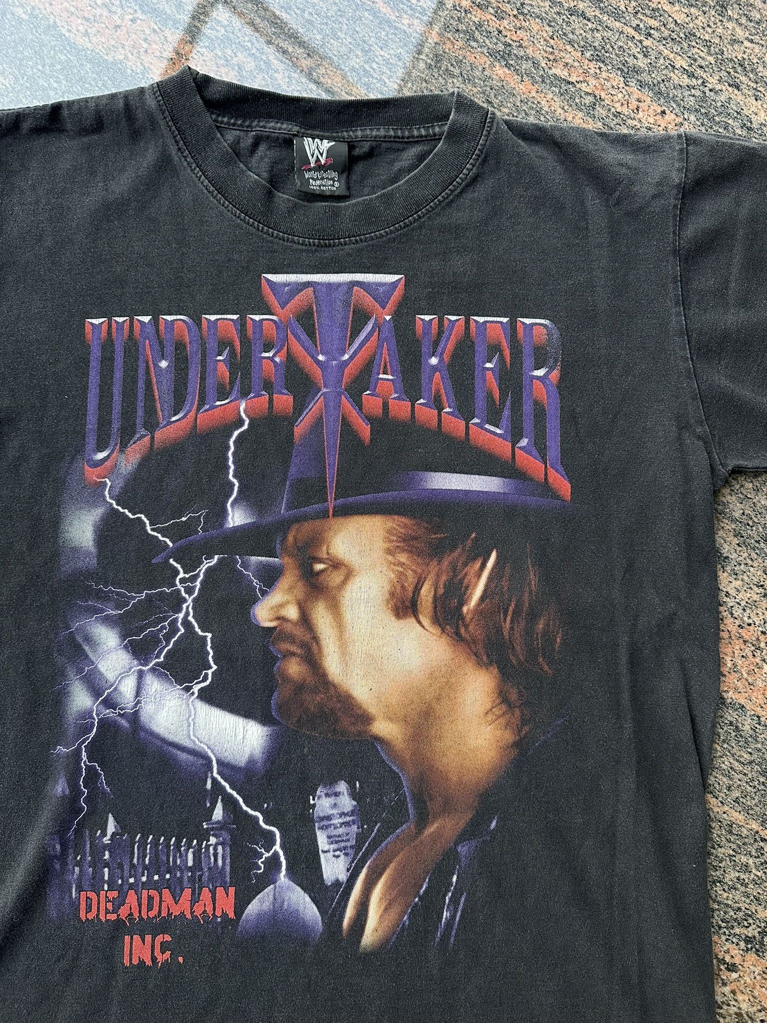 Vintage × WWE × WWF Vintage Undertaker T-Shirt Size US M / EU 48-50 / 2 - 1 Thumbnail